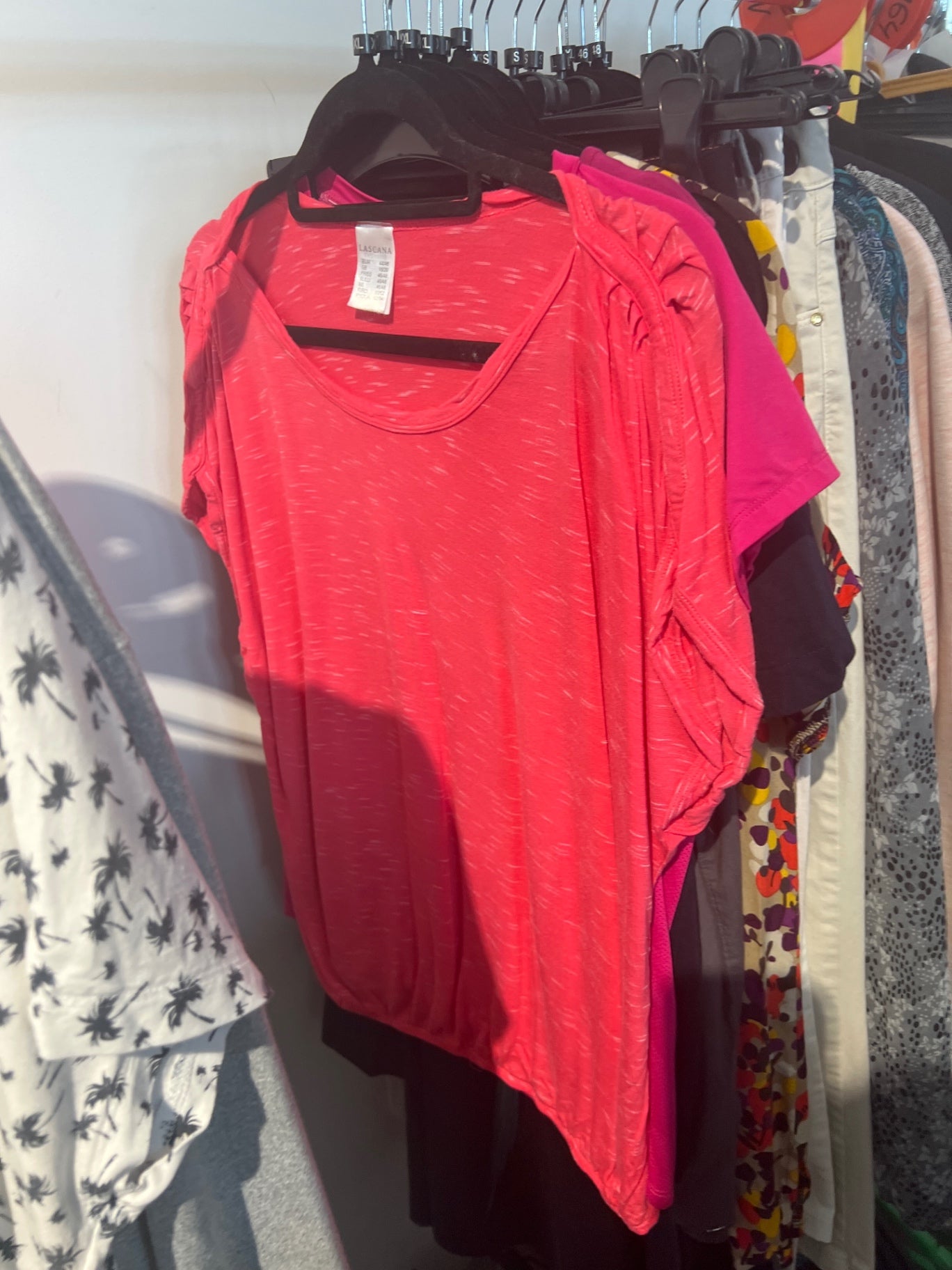 Lascana T-Shirt Rot Gr.: XXL