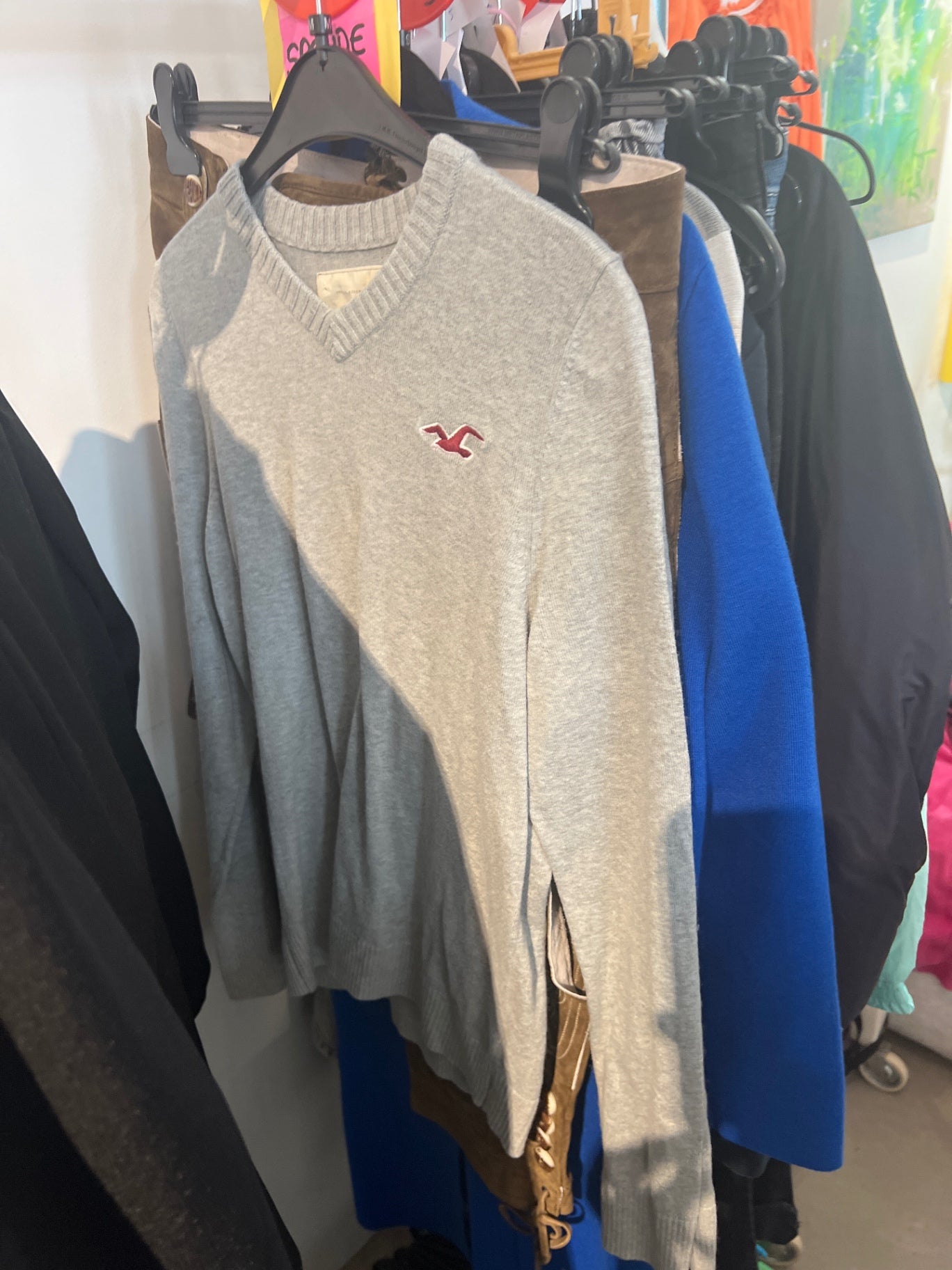 Hollister Pullover Grau Gr.: M