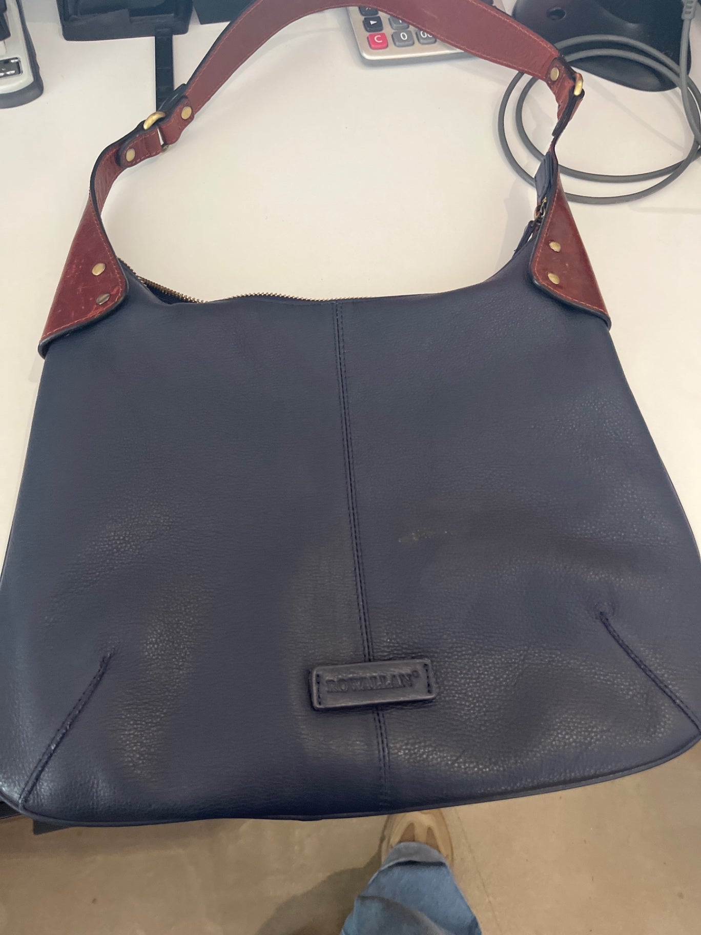 Rowallan Handtasche blau braun
