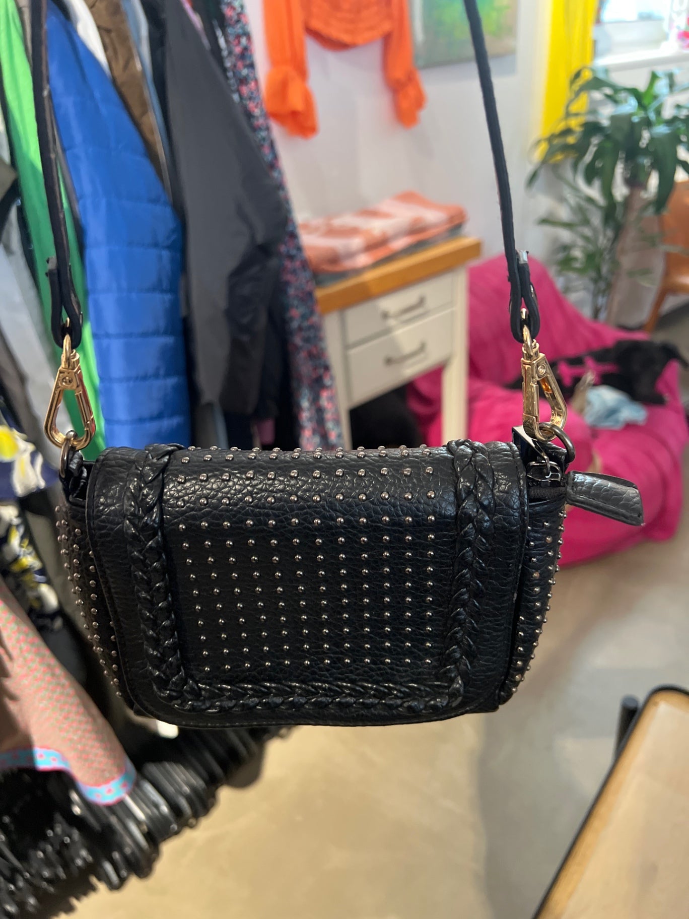Handtasche Schwarz Gr.: M