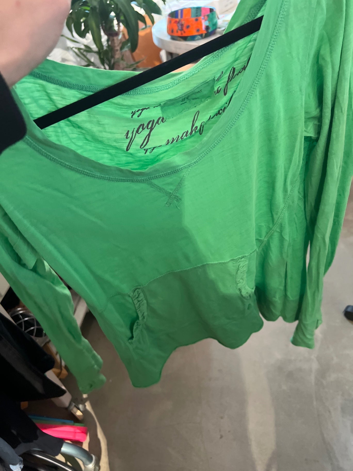 H&M Langarmshirt Grün Gr.: M