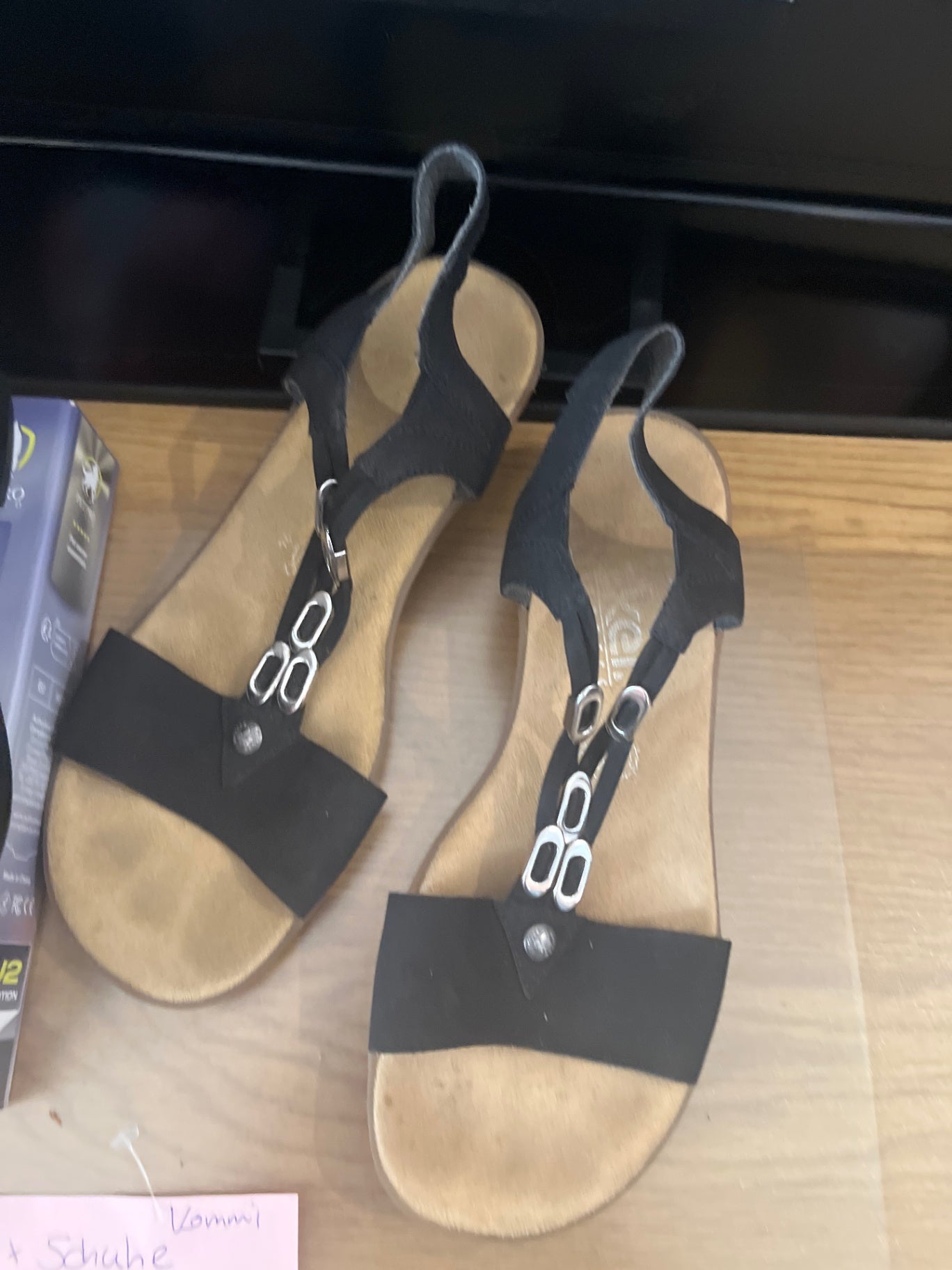 Rieker Sandale Schwarz Gr.: 38