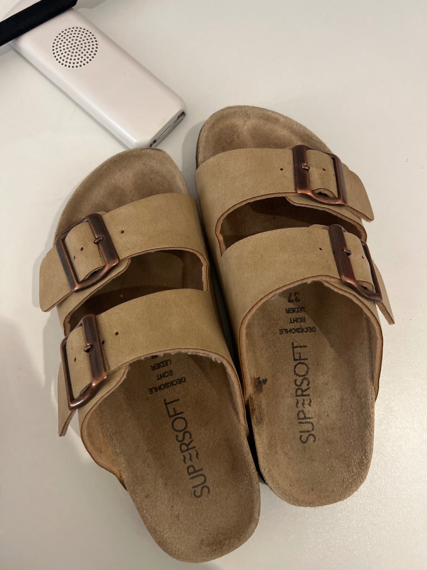 Super Soft Schlappen Beige Gr.: 37