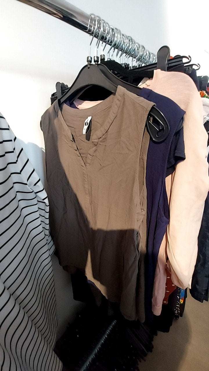 Everme Blusentop Khaki Gr.: 44