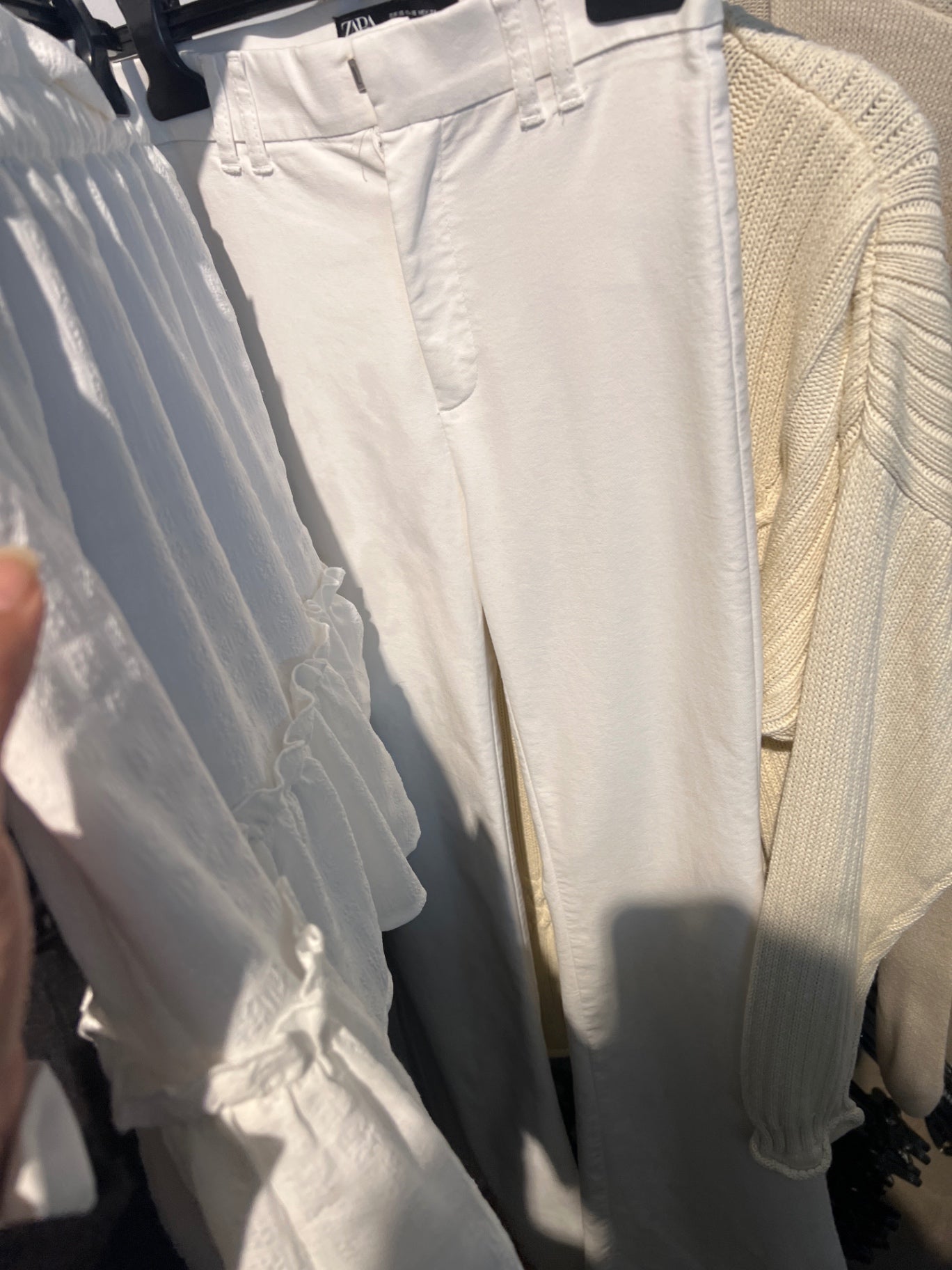 Zara Hose Weiß Gr.: M