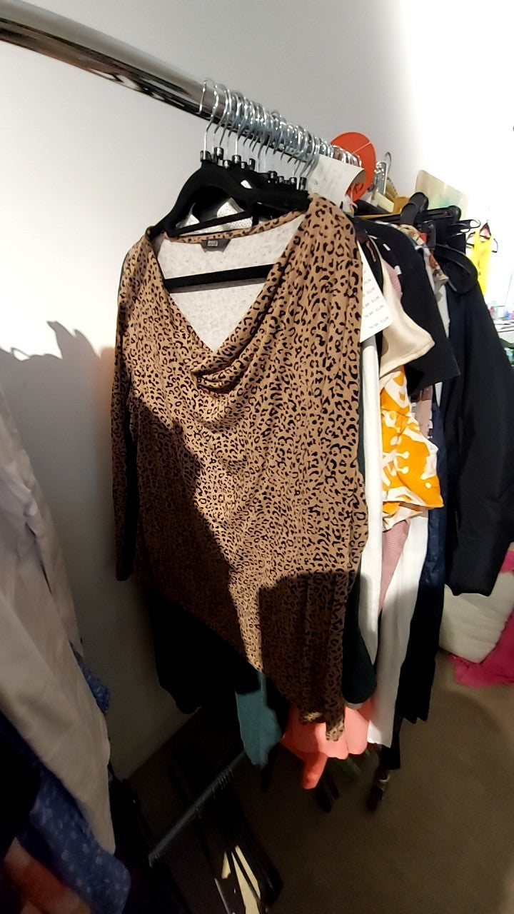 Yessica Longsleeve Braun Leo Gr.: M