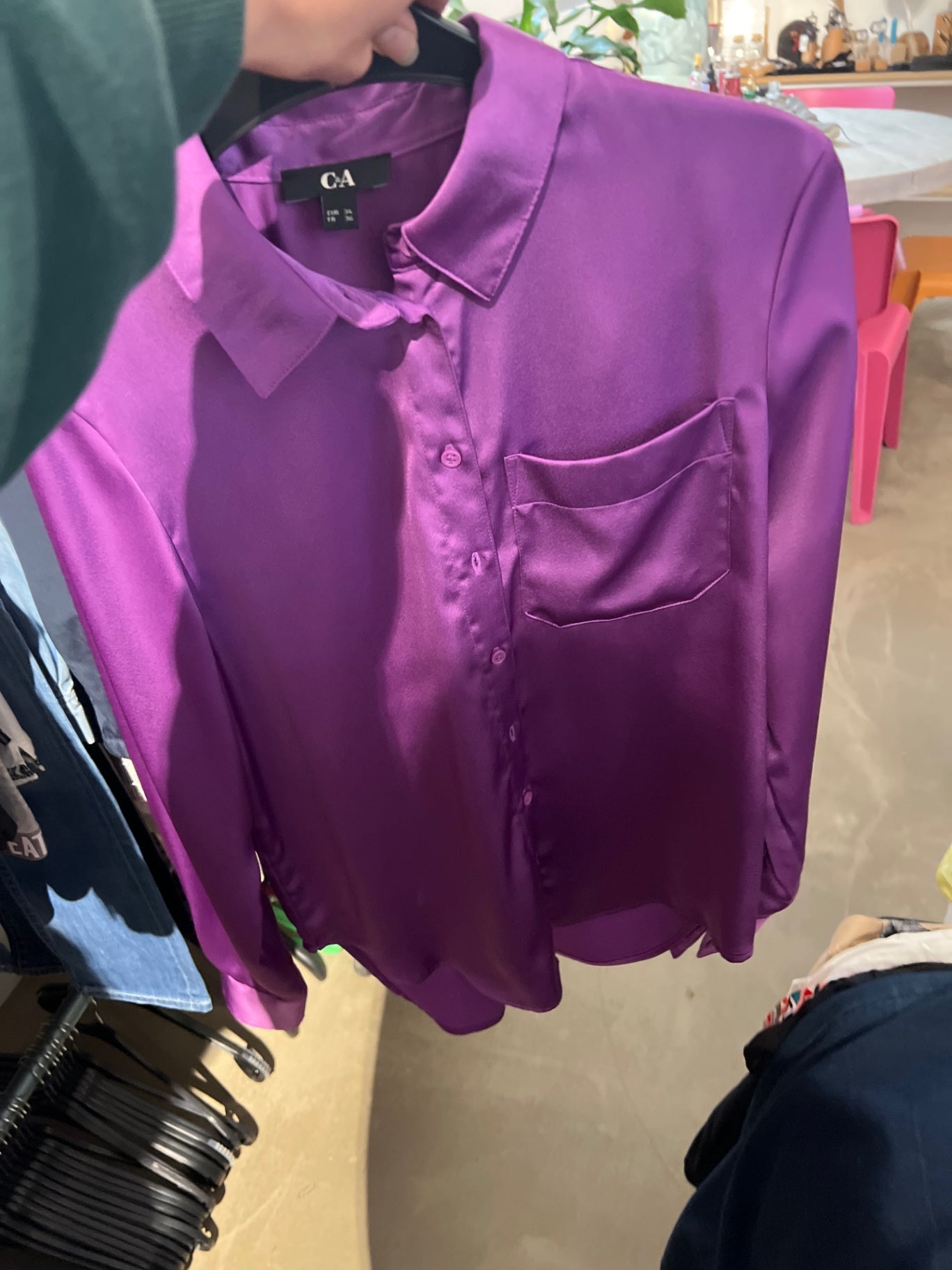 C&A Bluse Lila Gr.: XS