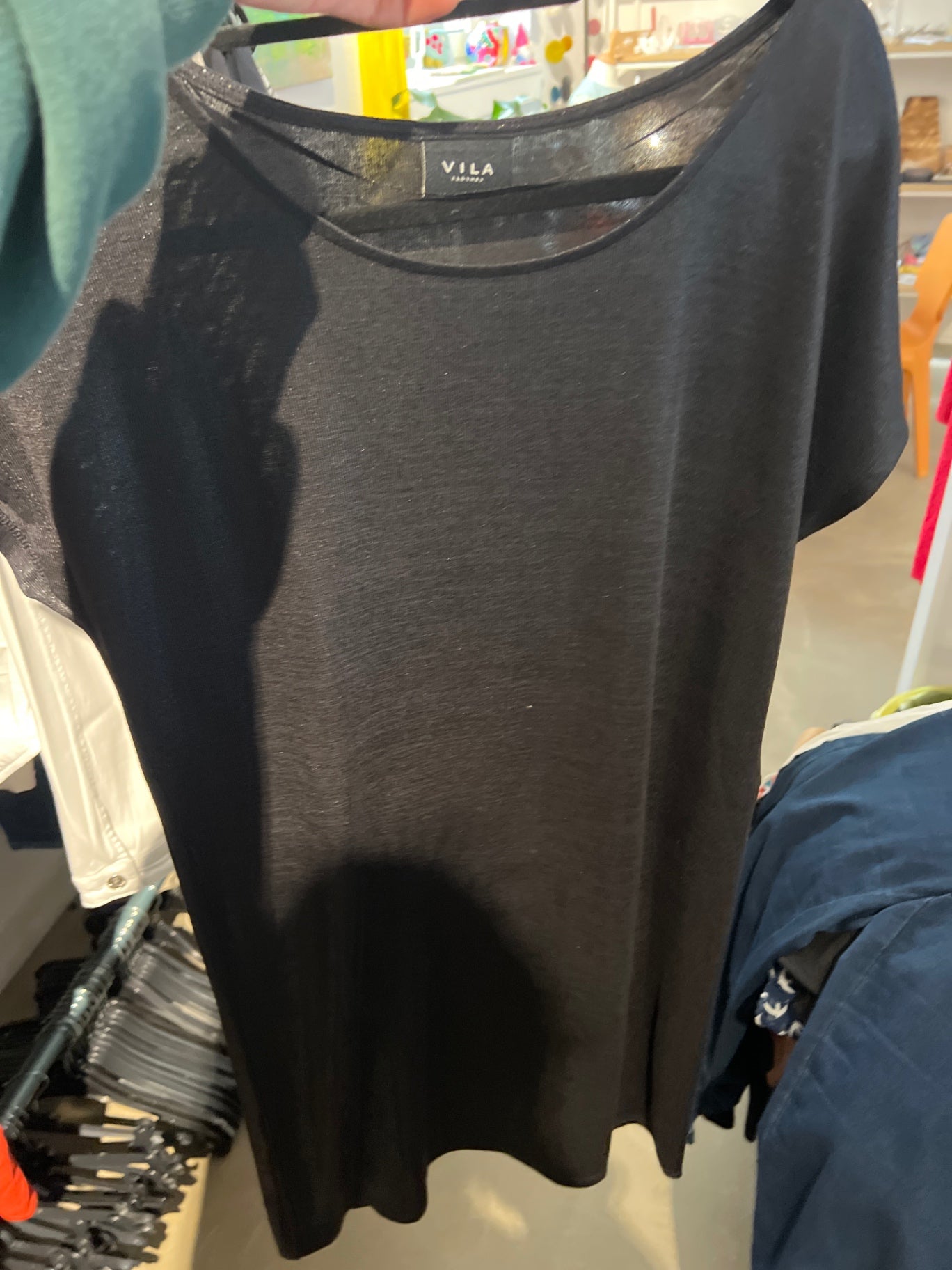 VILA T-Shirt Schwarz Gr.: S