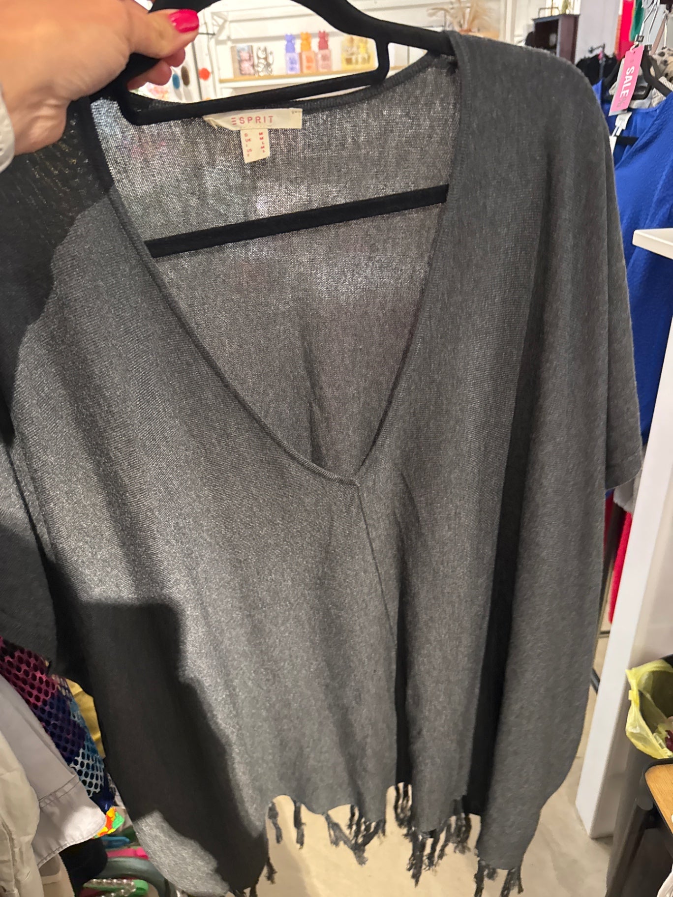 Esprit Poncho Grau Gr.: M