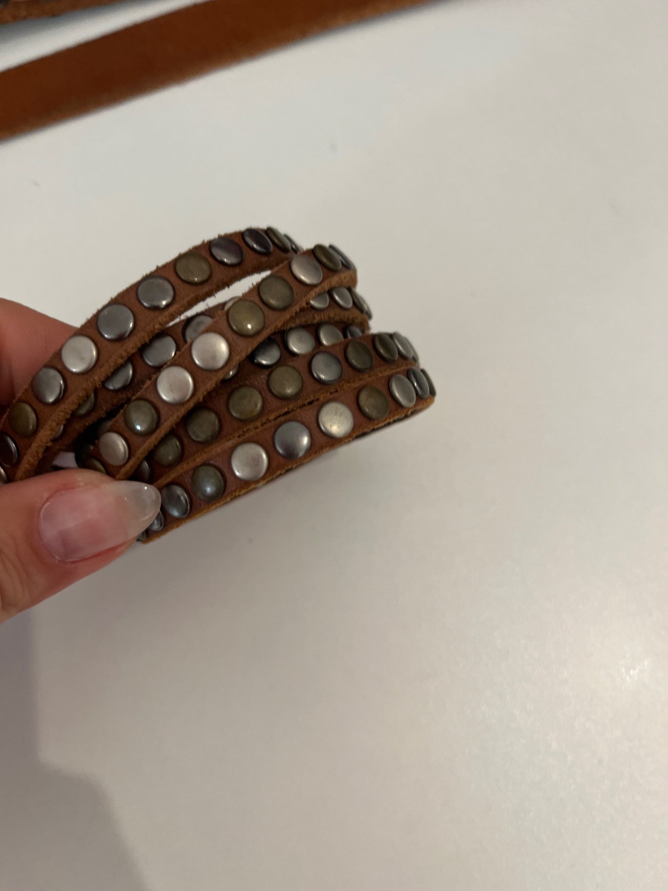 Armband Braun Nieten