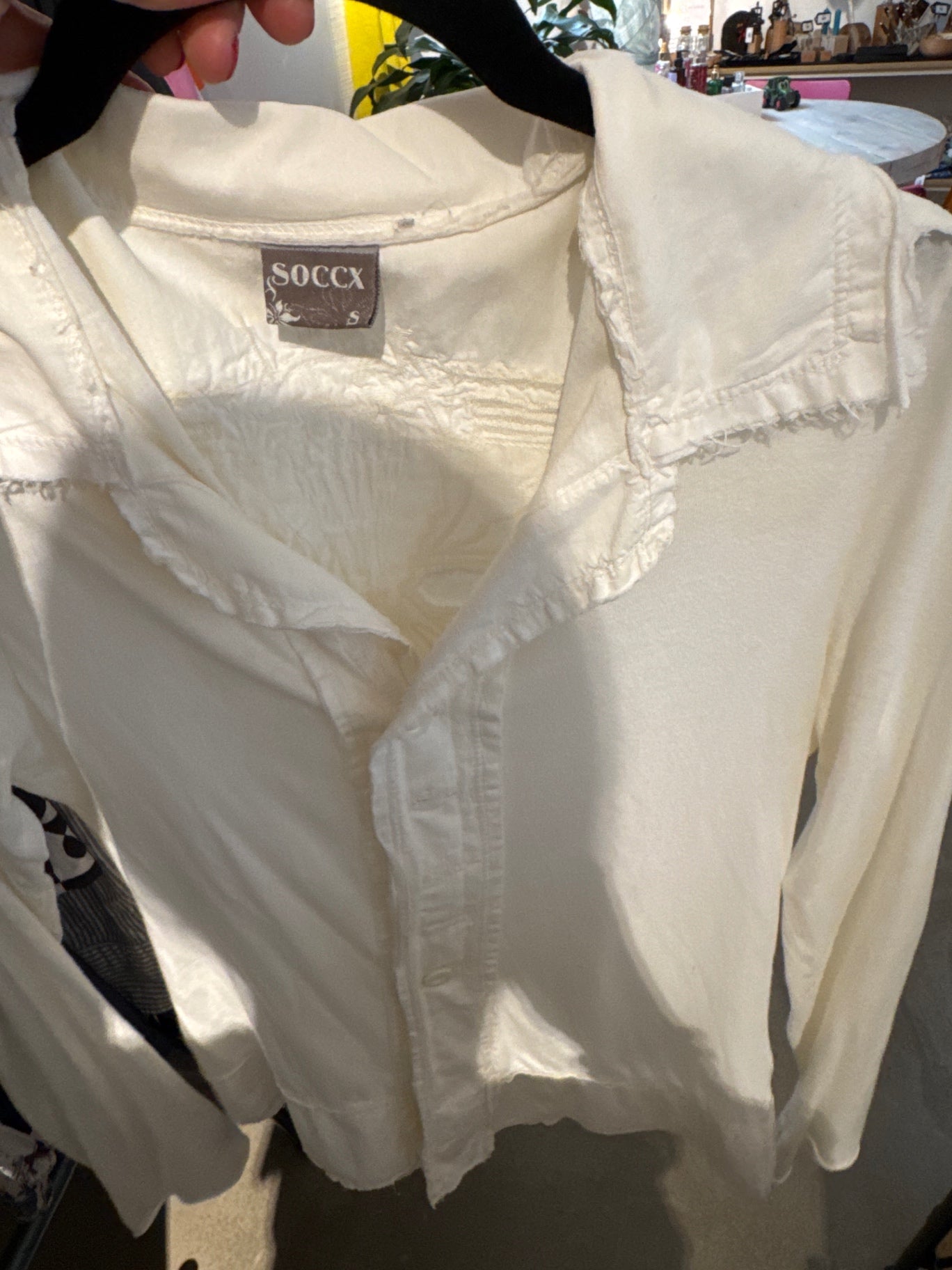 SOOCX Bluse Weiß Gr.: S