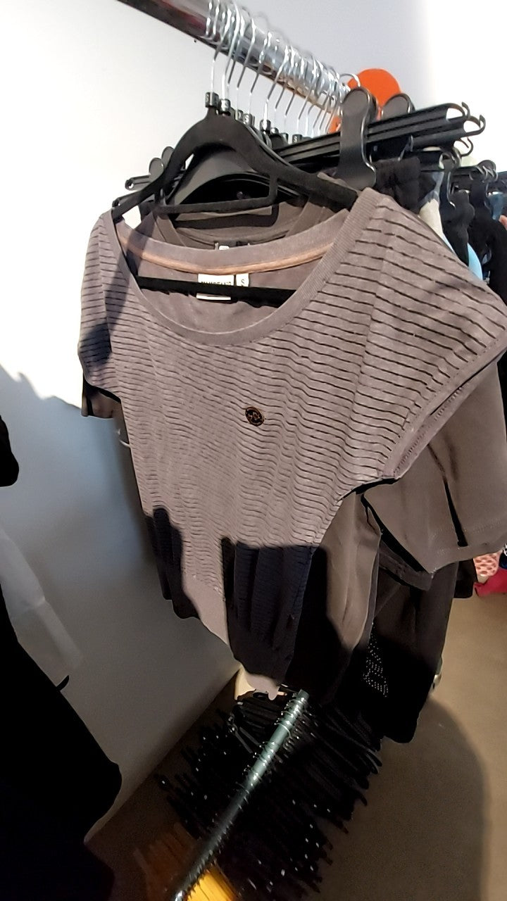 Naketano T-Shirt Grau/Schwarz Gr.: S