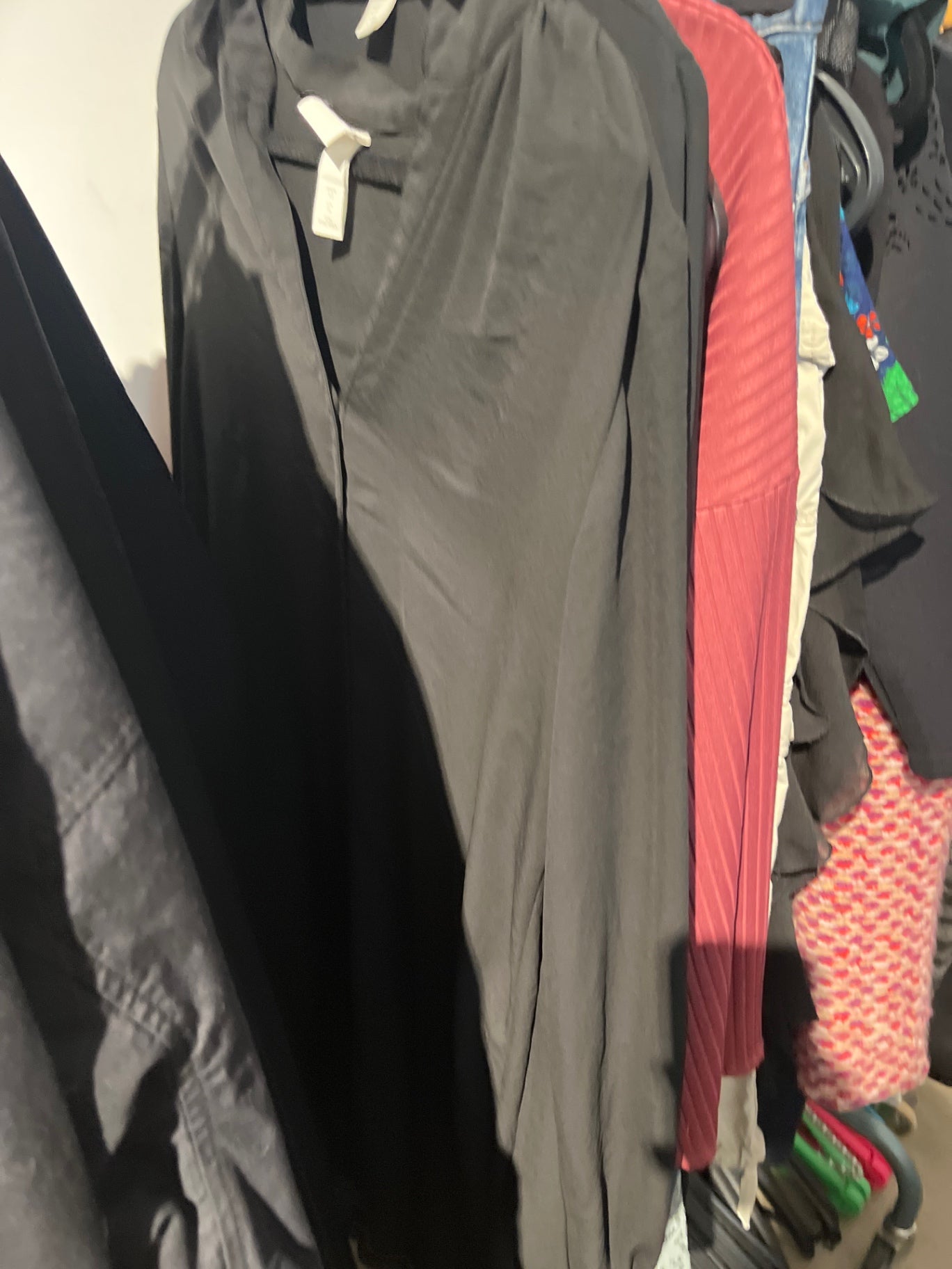 H&M Blusenkleid Schwarz Gr.: L