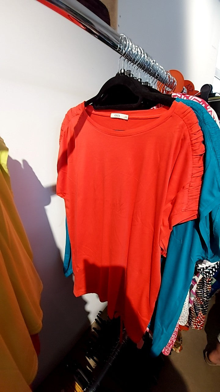 CECIL T-Shirt Koralle Gr.: XXL