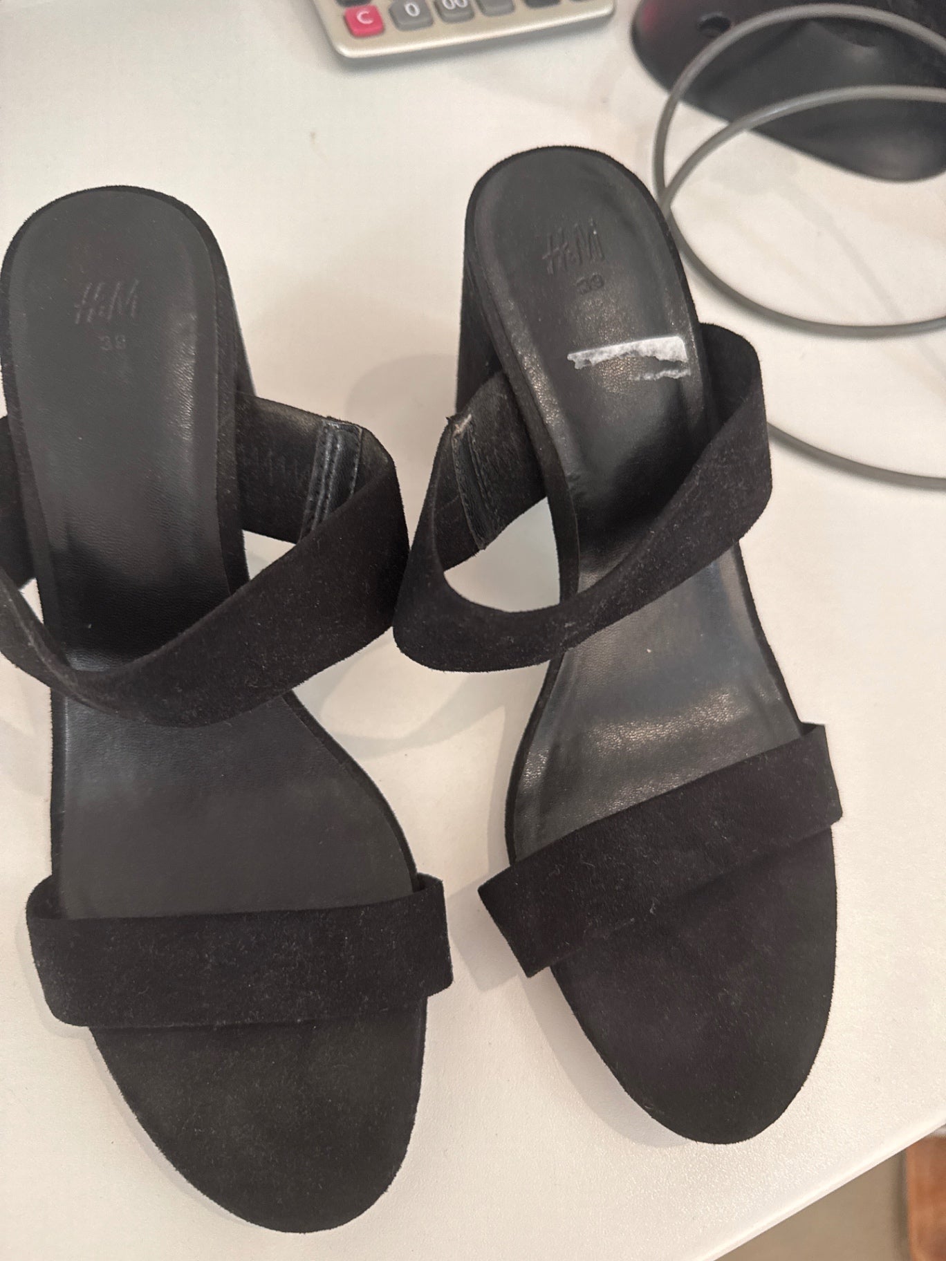 H&M Sandalen Schwarz Gr.: 39