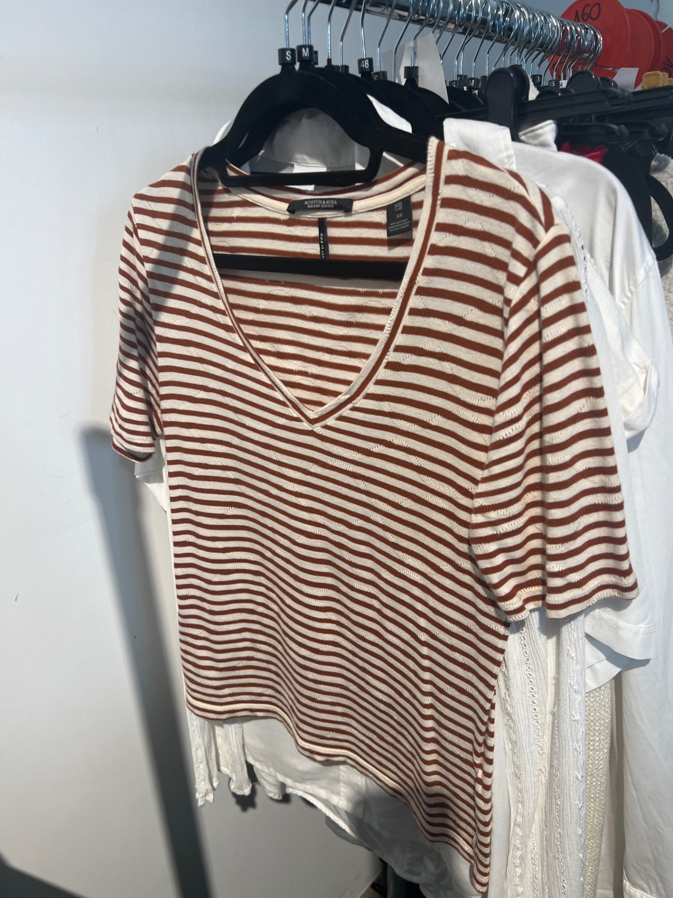 Scotch & Soda T-Shirt Braun Creme Gr.: XS