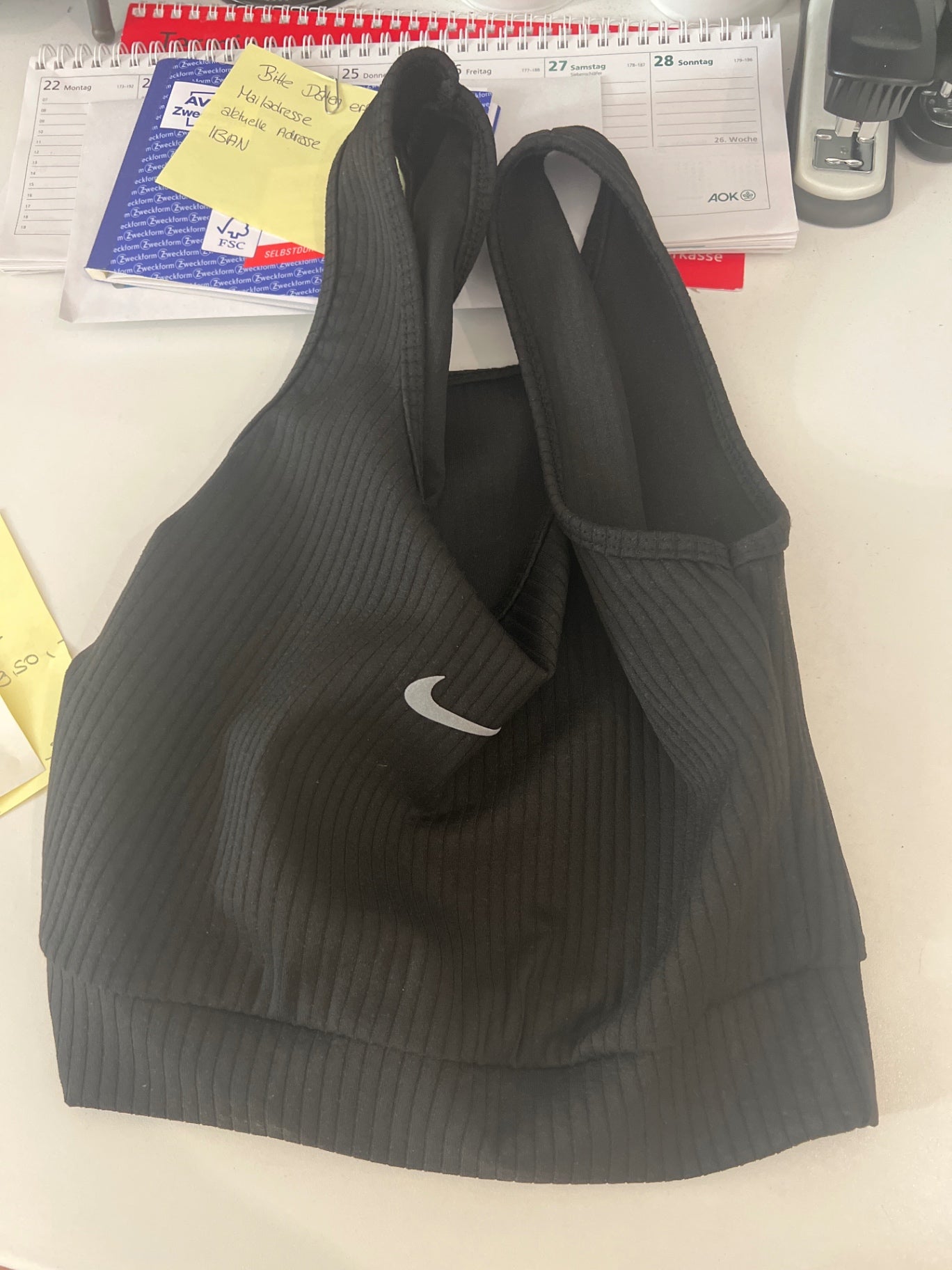 Nike Top Schwarz Gr.: M