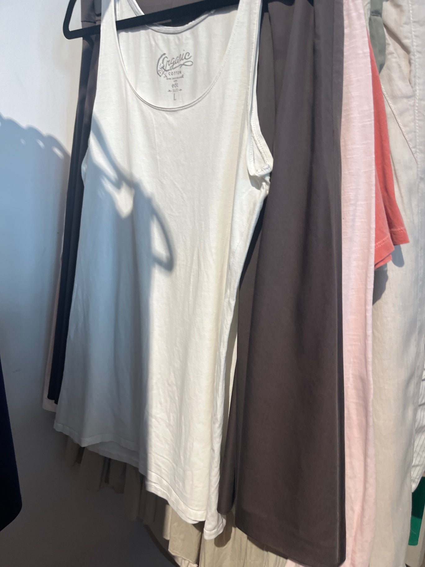 Organic Cotton Tanktop Weiß Gr.: L