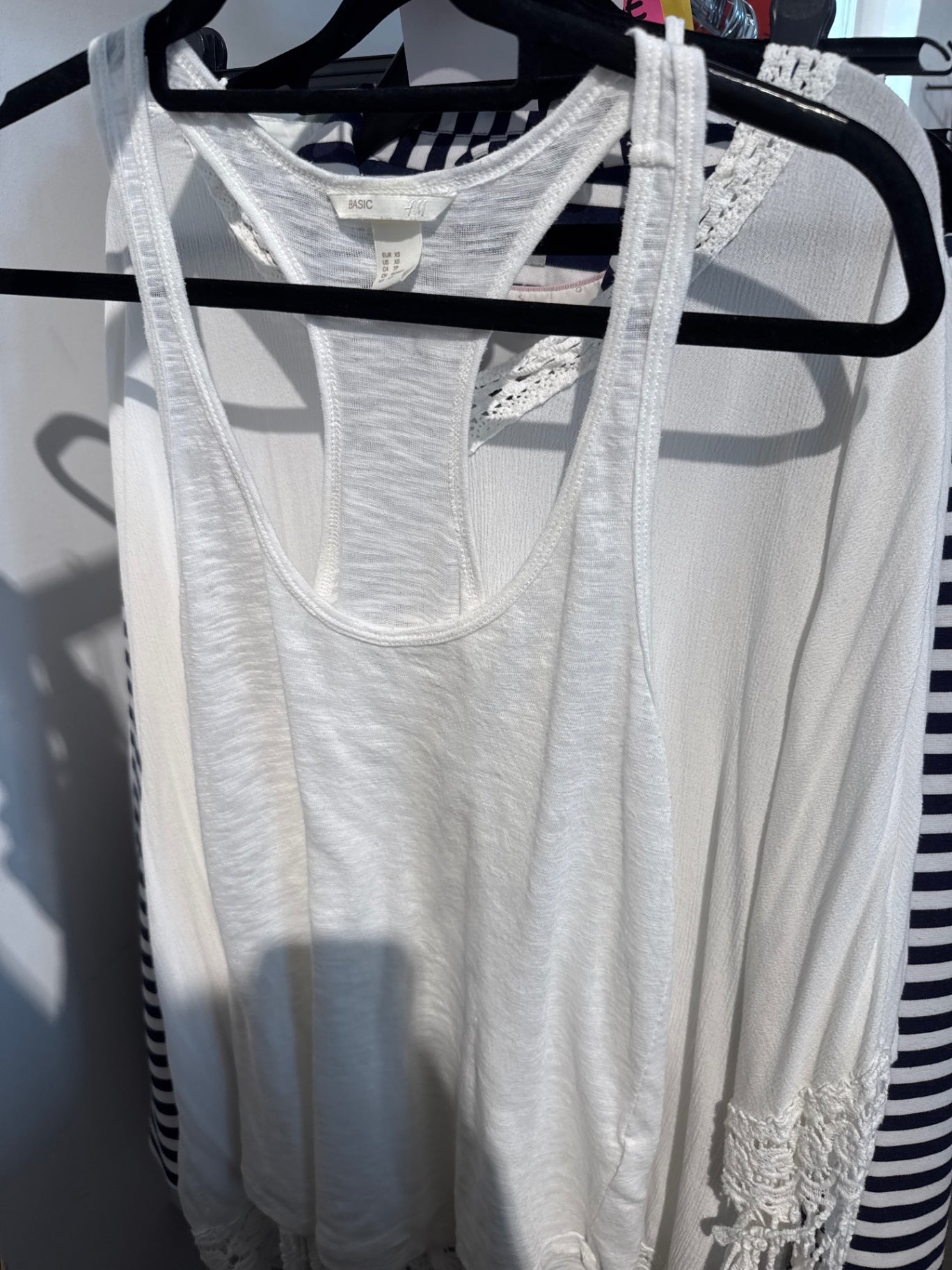 H&M Top Weiß Gr.: XS
