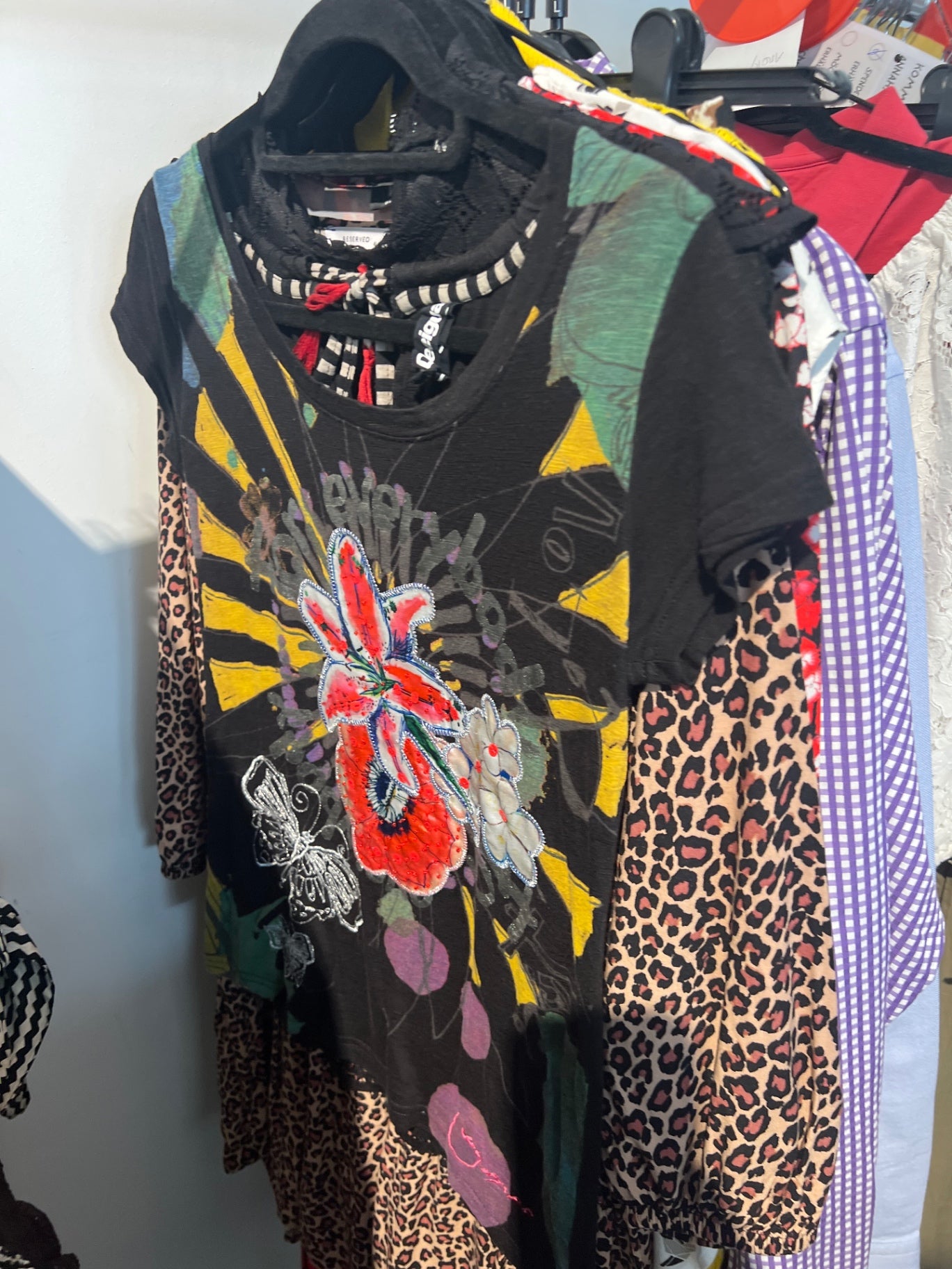 Desigual T-Shirt Schwarz Gr.: S