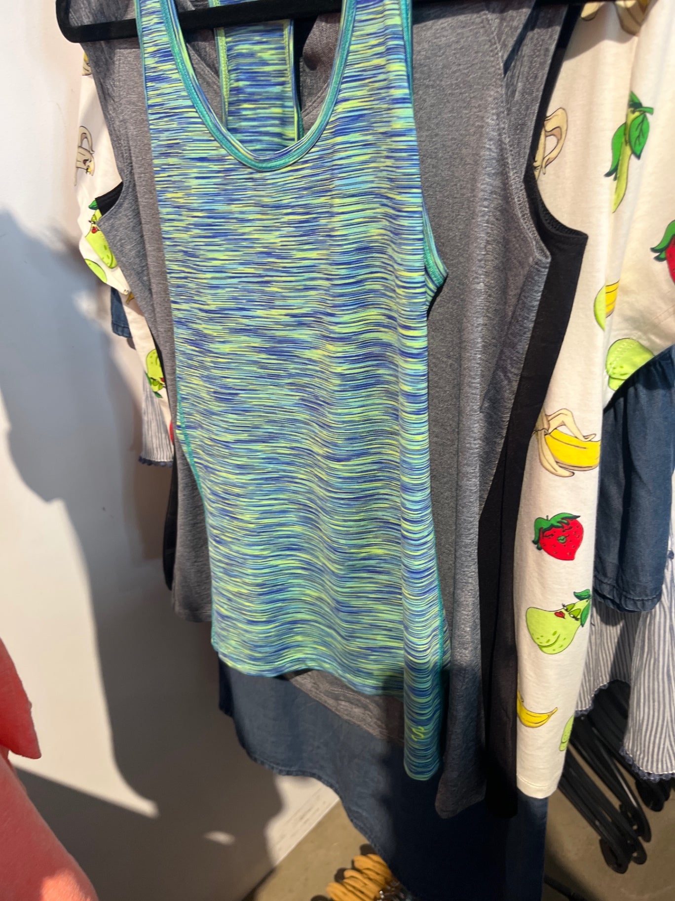 H&M Sporttop Blau, Grün, Gelb Gr.: S