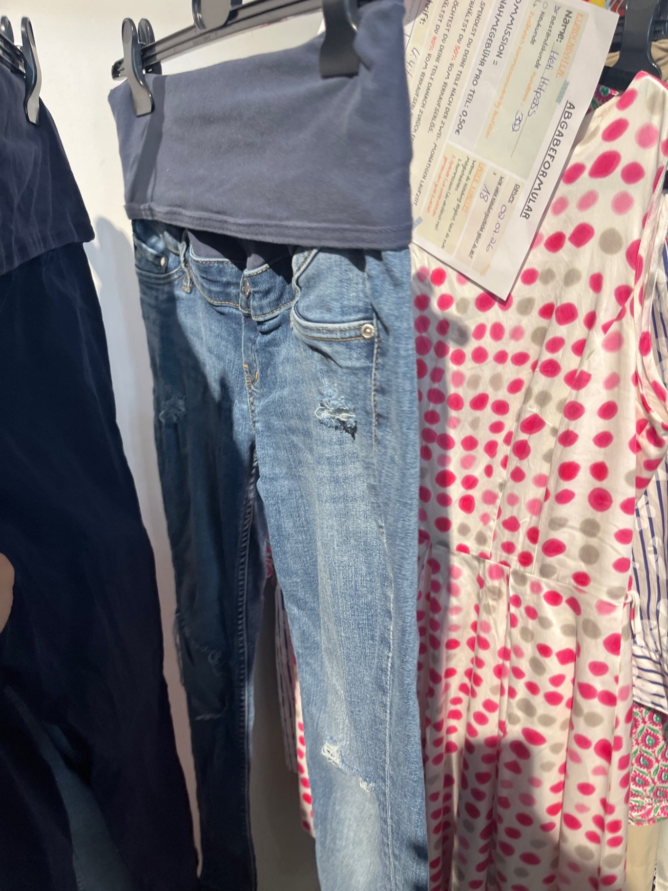 H&M Umstandsjeans Blau Gr.: M