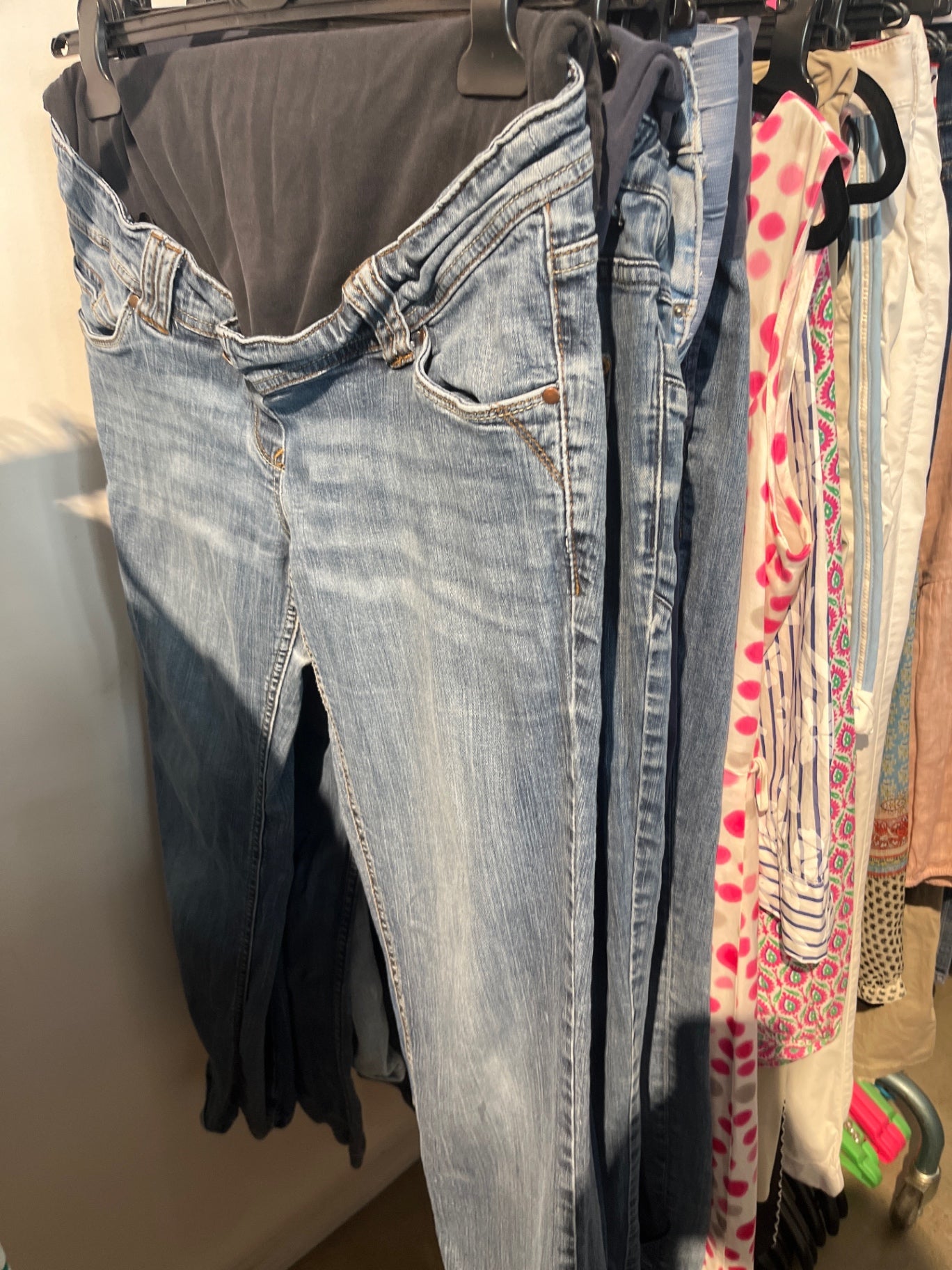 Umstandsjeans Blau Gr.: L
