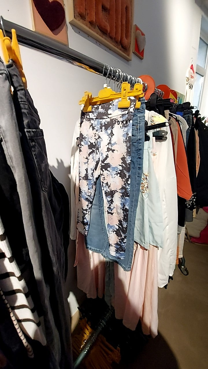 DKNY Leggins Blau/Rosa/Schwarz Gr.: 122