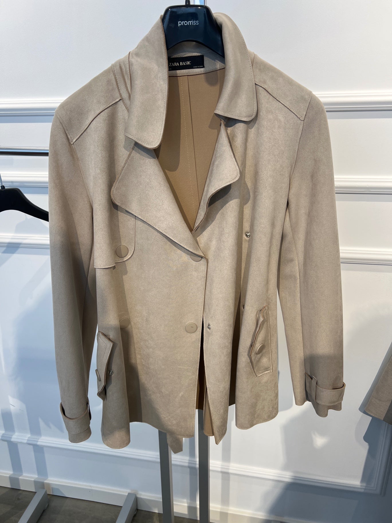 Zara Basic Jacke S Beige