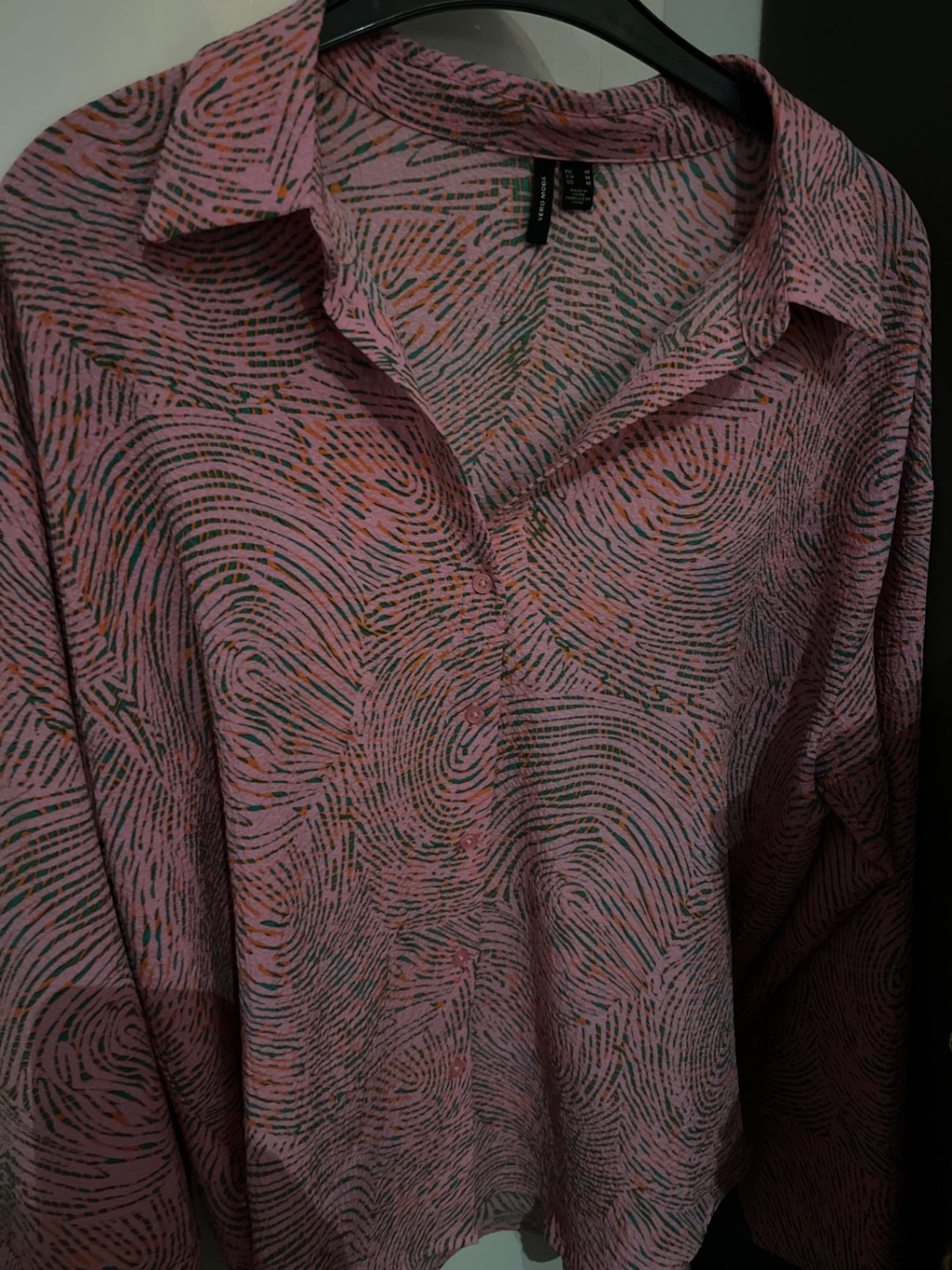M Vero Moda Hemd Rosa grün