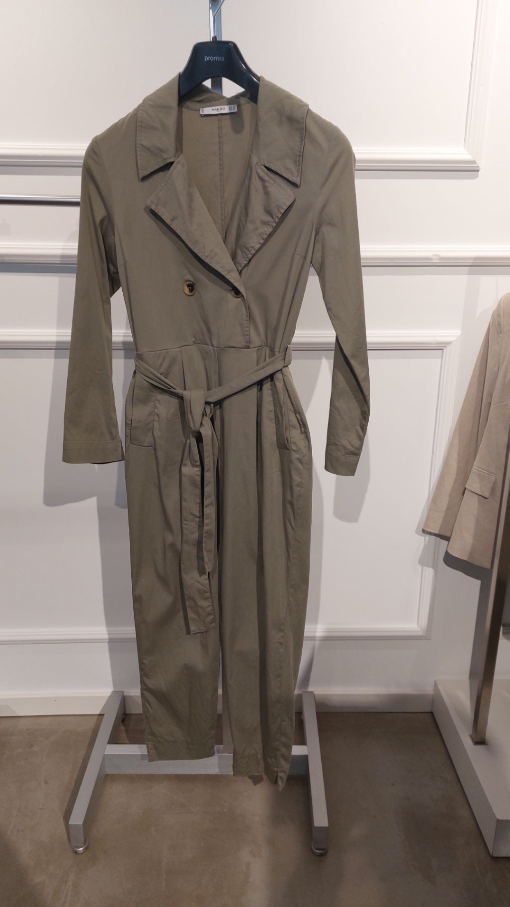 XS Mango Overall Olivegrün