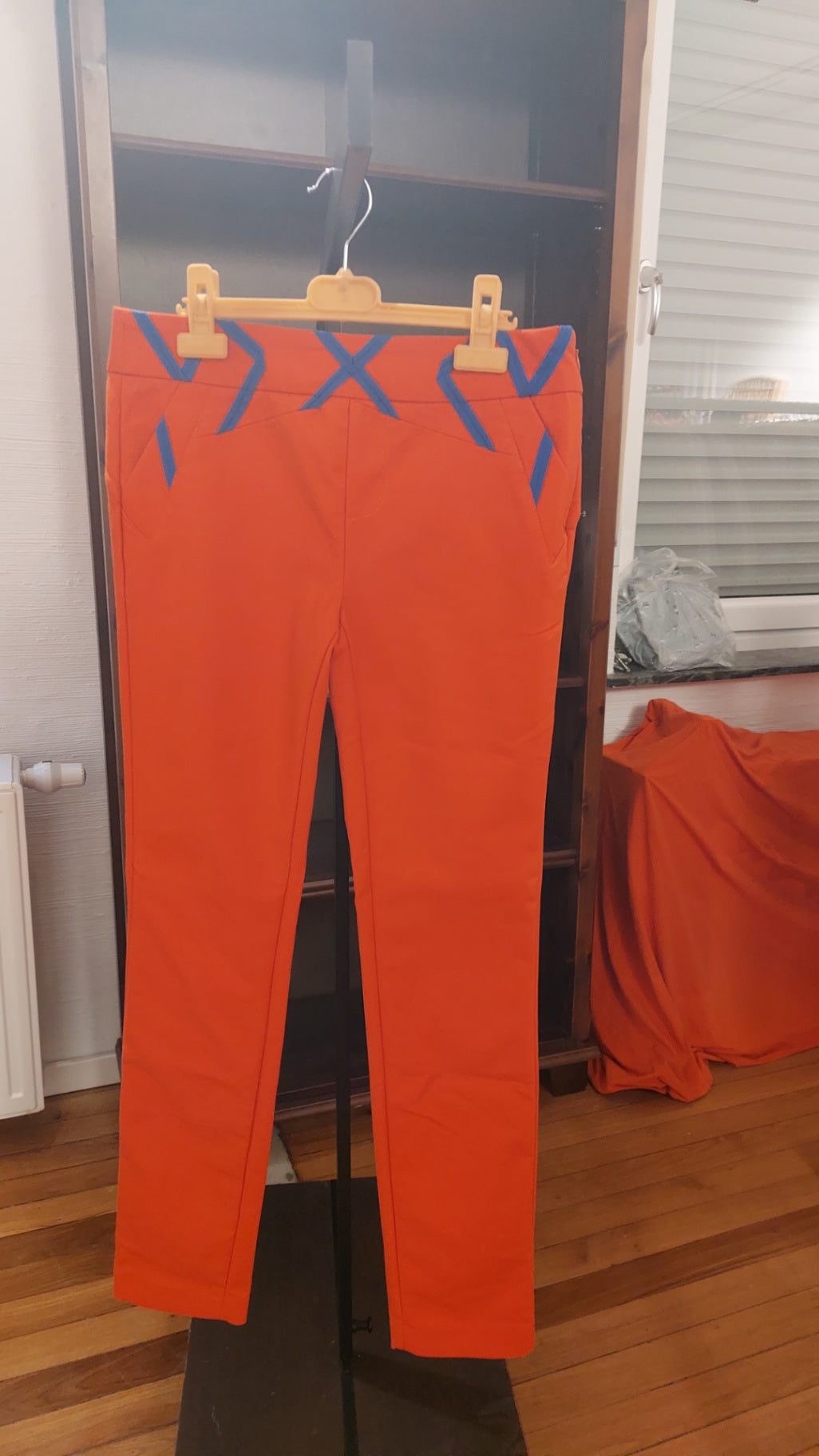 XS-S Vero Moda classic  Hose Orange mit Blau