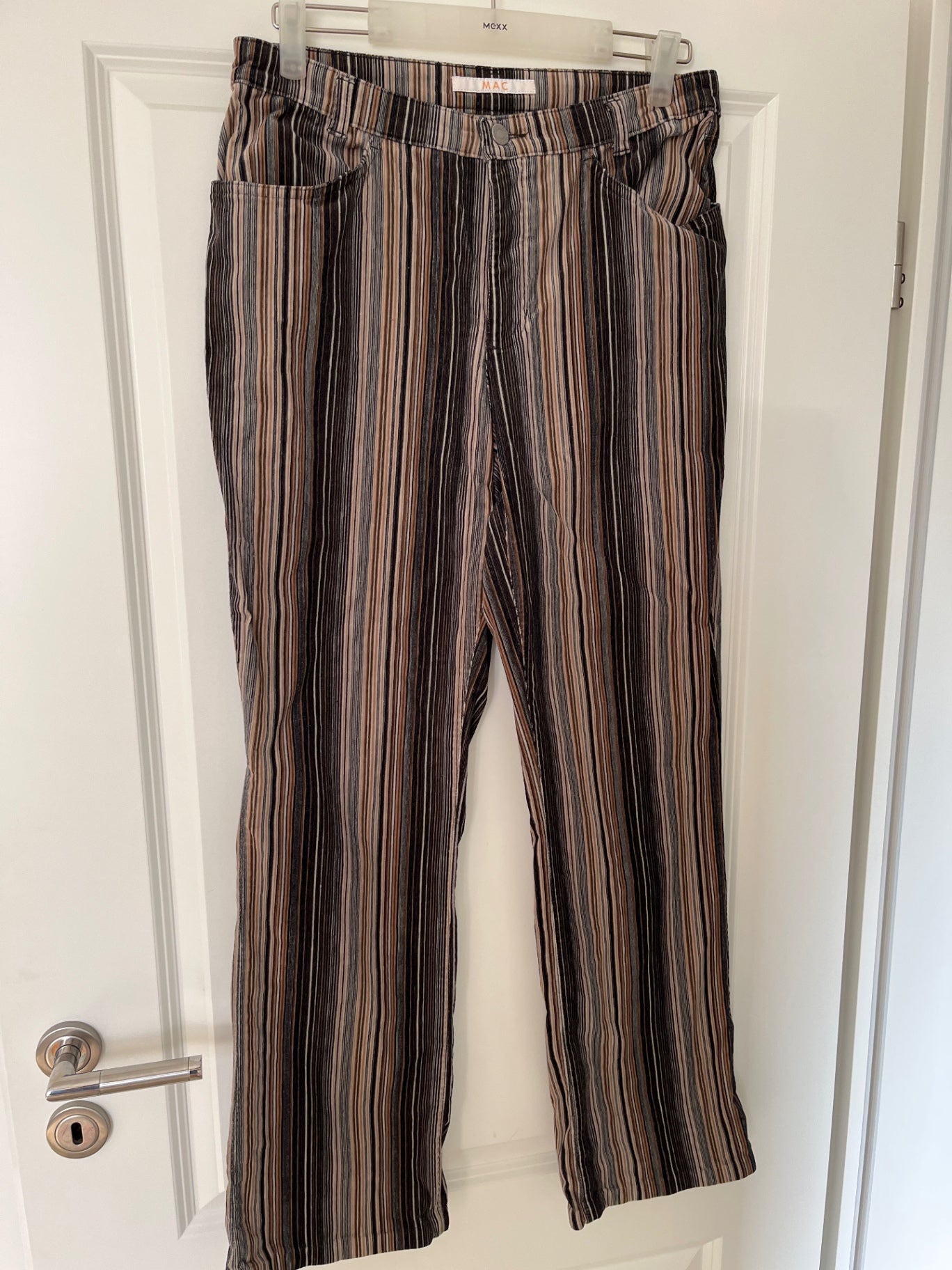 MAC Hose Mehrfarbig (Schwarz, Braun, Beige gestreift)