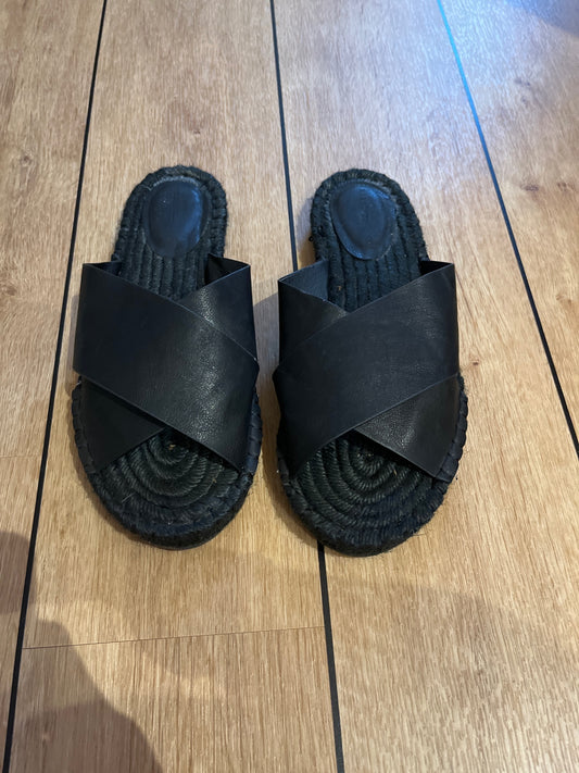 Reserved Sandalen Schwarz