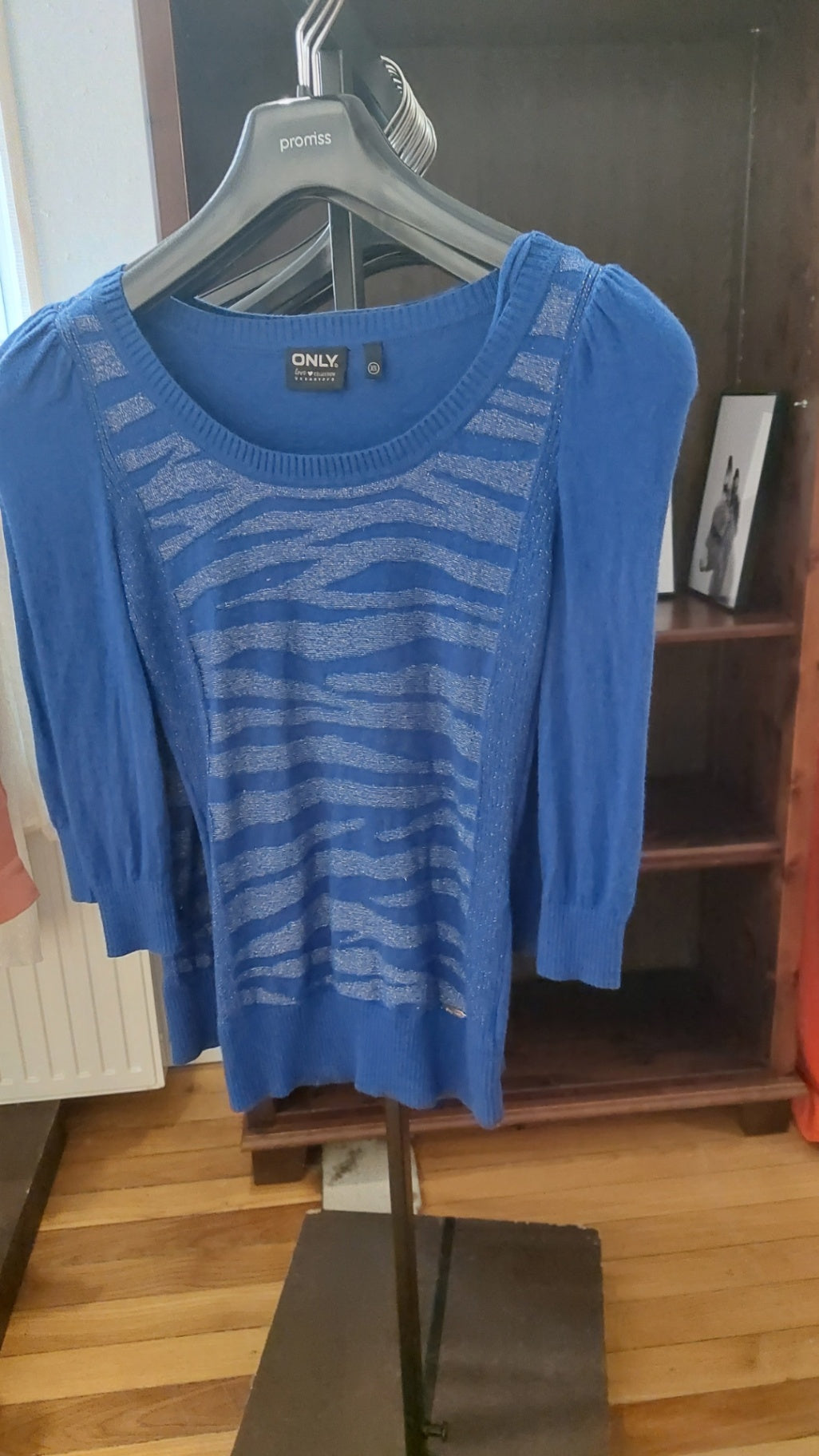 Only Pullover Blau mit Silber