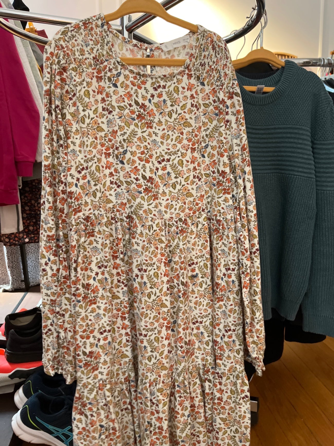 Mango Kleid Mehrfarbig