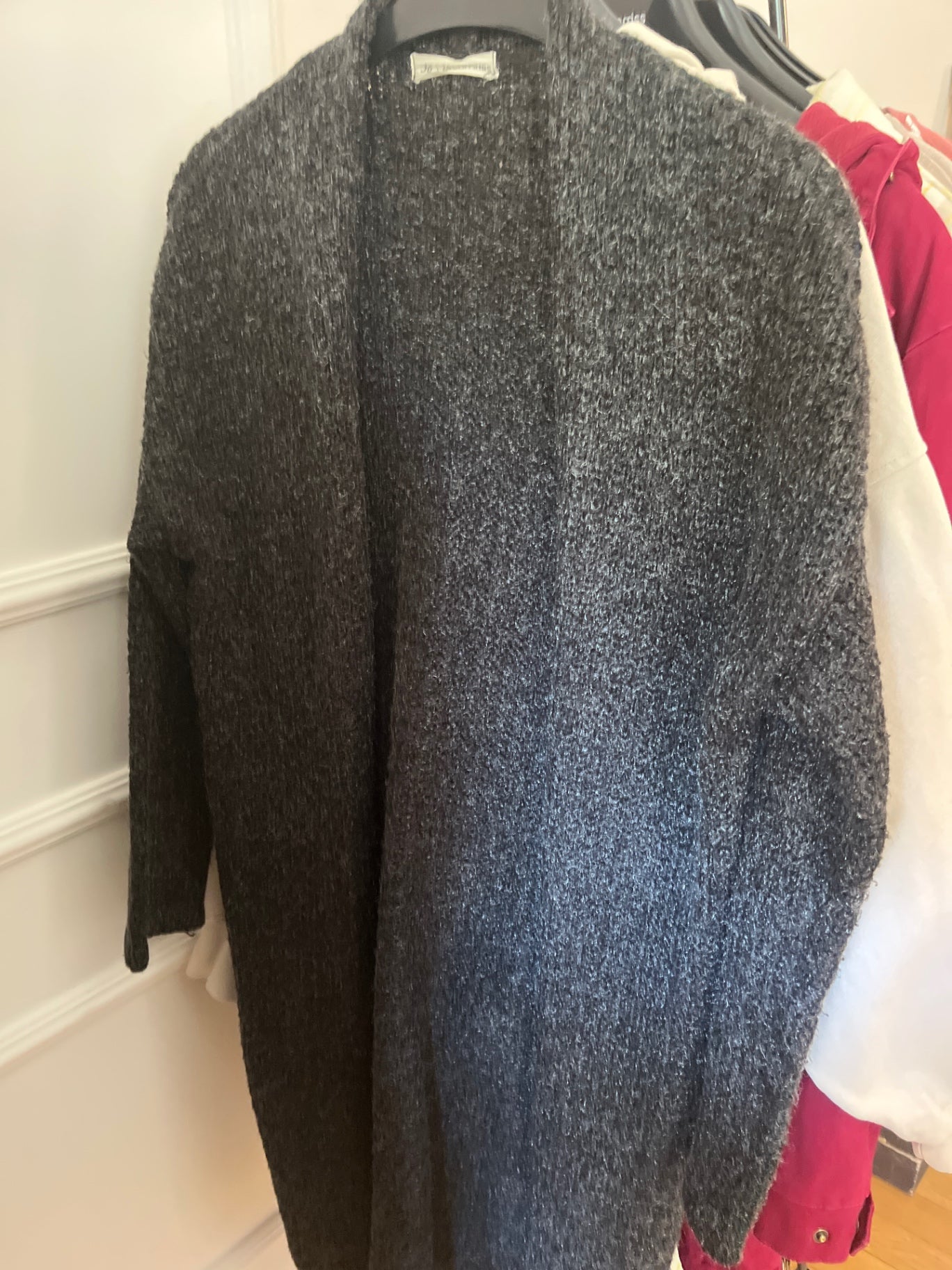 24 Colours Strickjacke Grau
