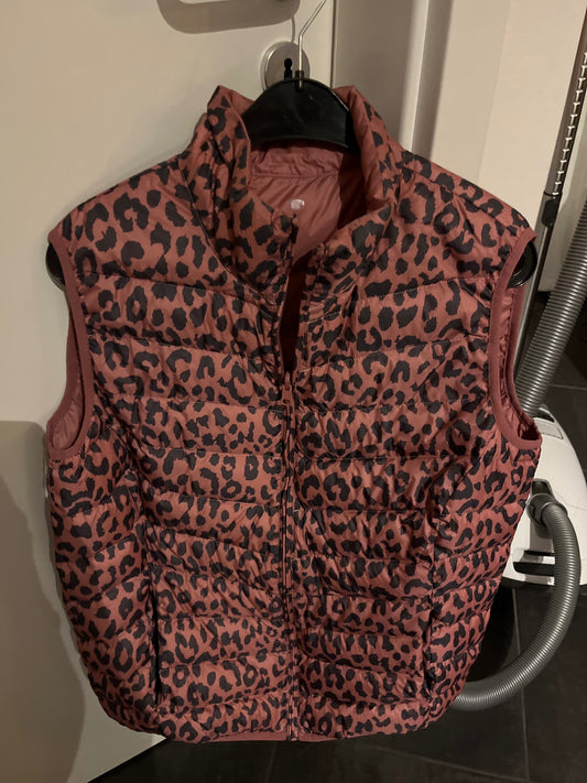 Tom Tailor Weste wendbar Rosa mit Leopardenmuster