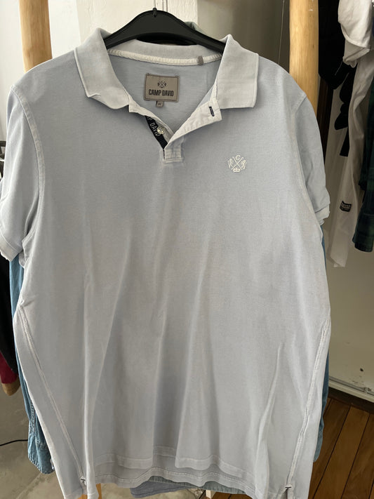Camp David Polohemd Hellblau