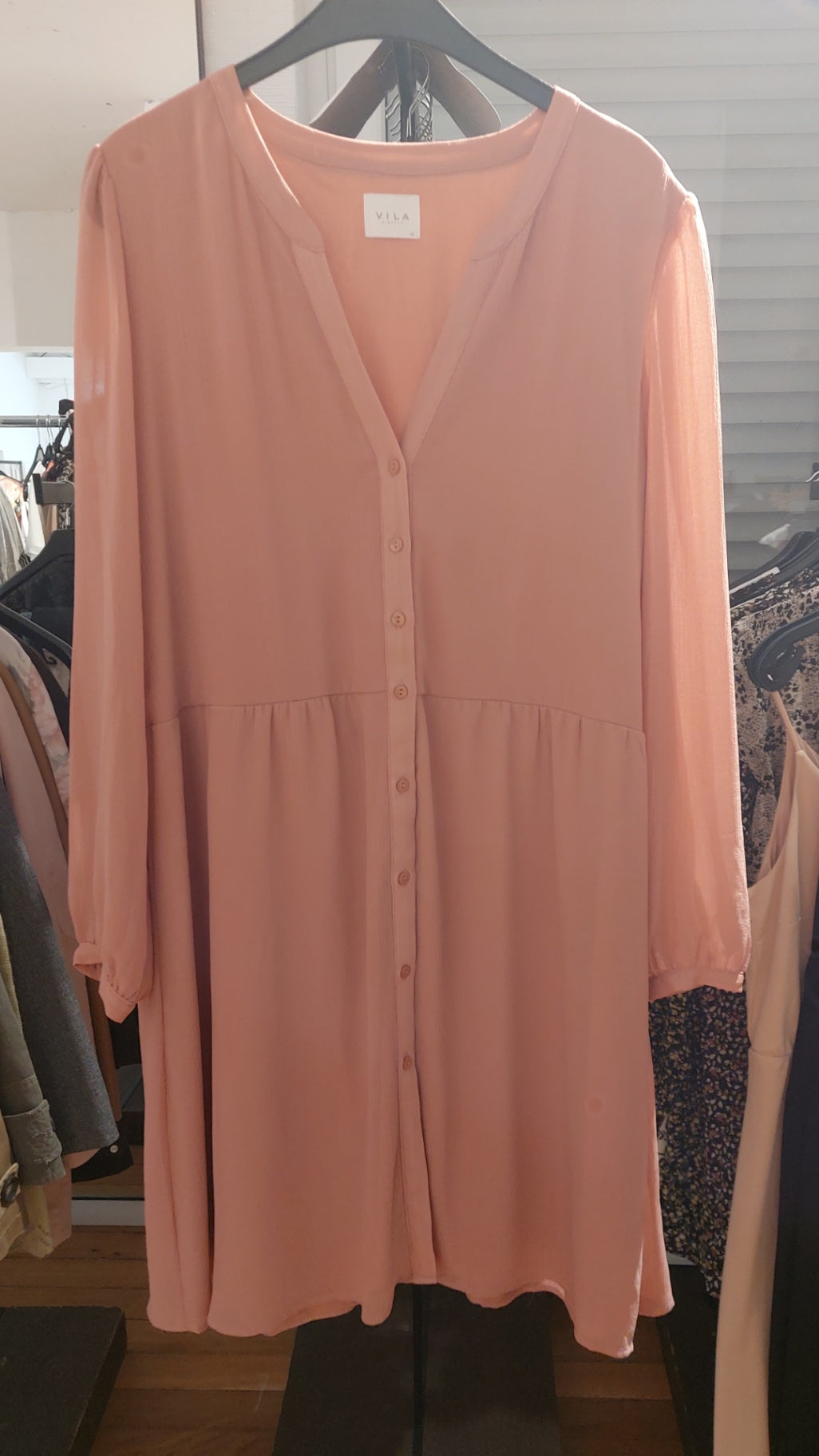 Vila Bluse/Kleid Rosa