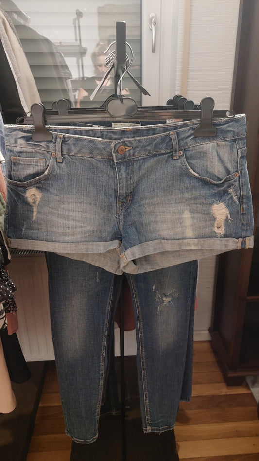 DIVIDED Jeansshorts Blau