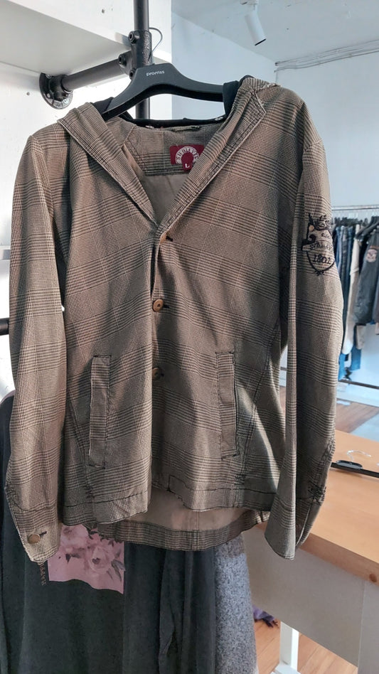 Sublevel  Jacke Braun kariert