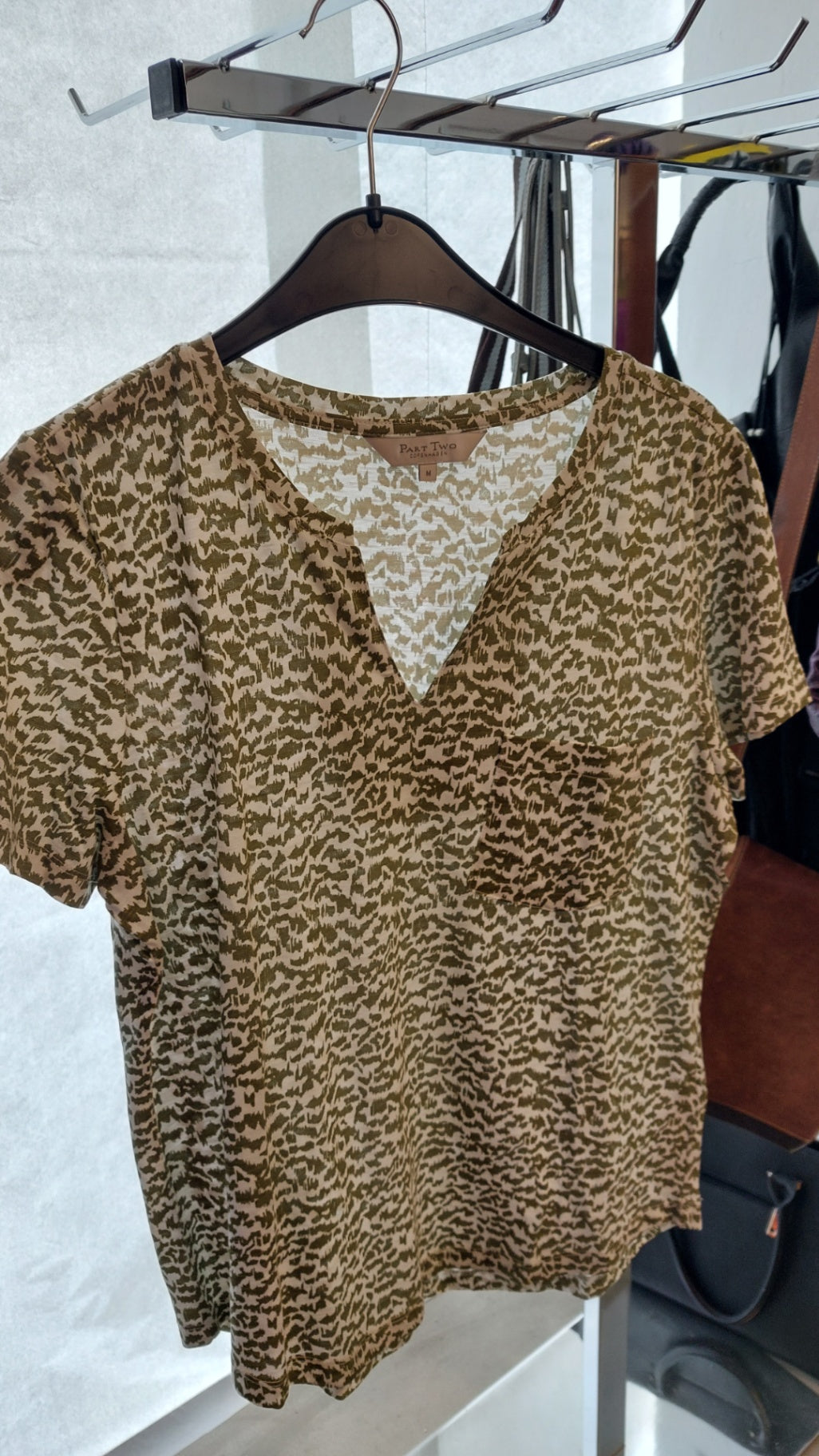 Part Two T-Shirt Weiß und Grün