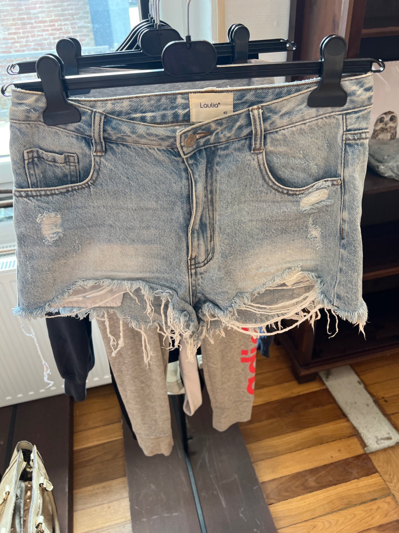Laulia Jeans-Shorts Blau