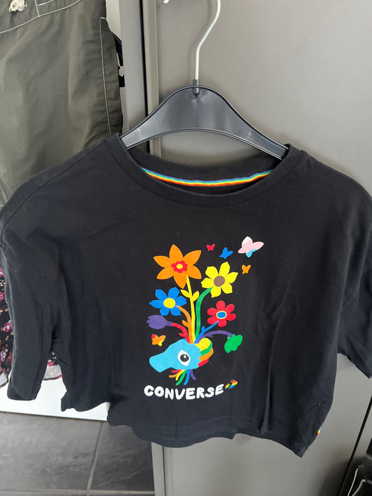 Converse T-Shirt Schwarz mit Aufdruck
