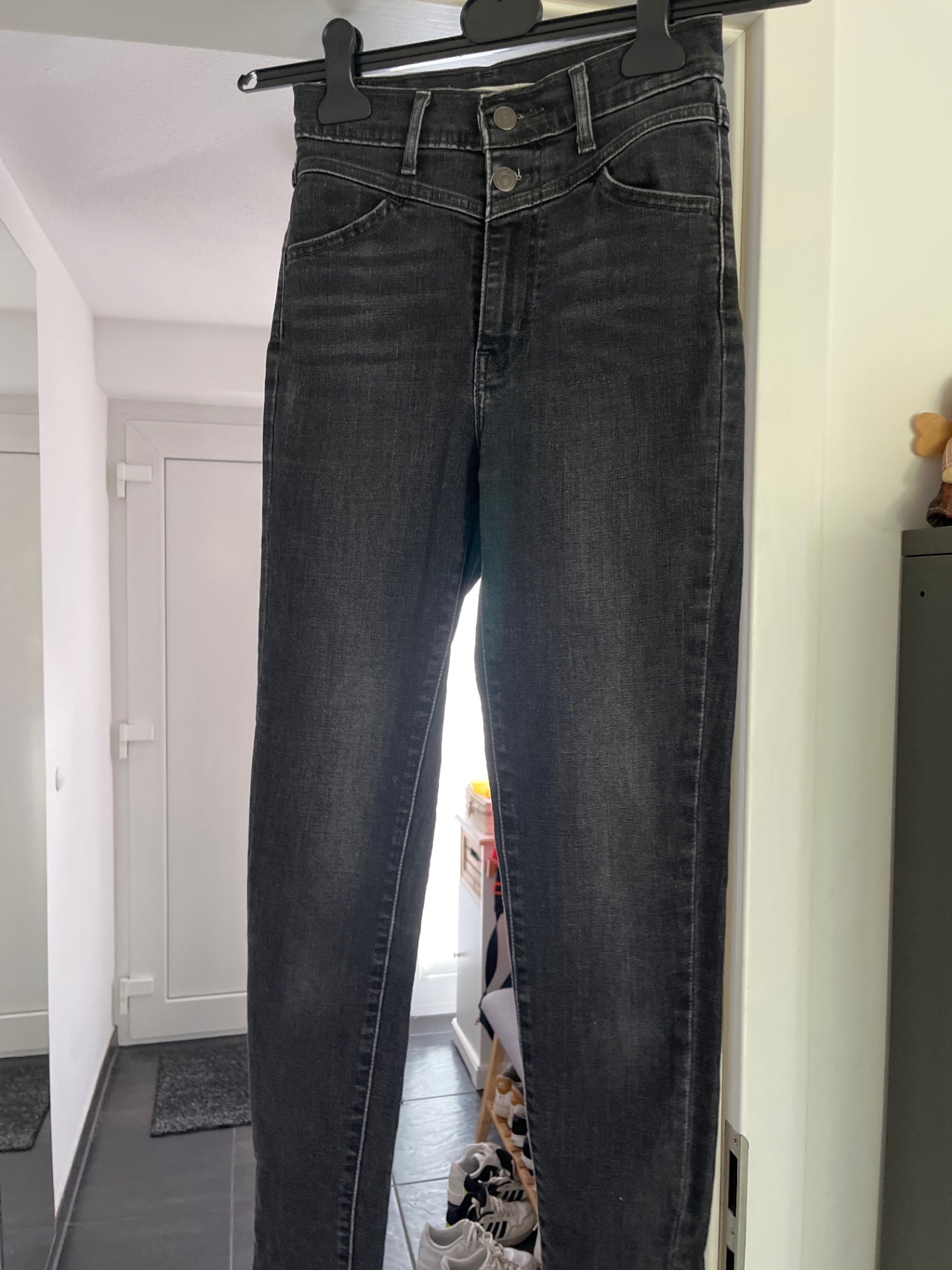 Levi’s Mile High Super Skinny  Jeans Schwarz