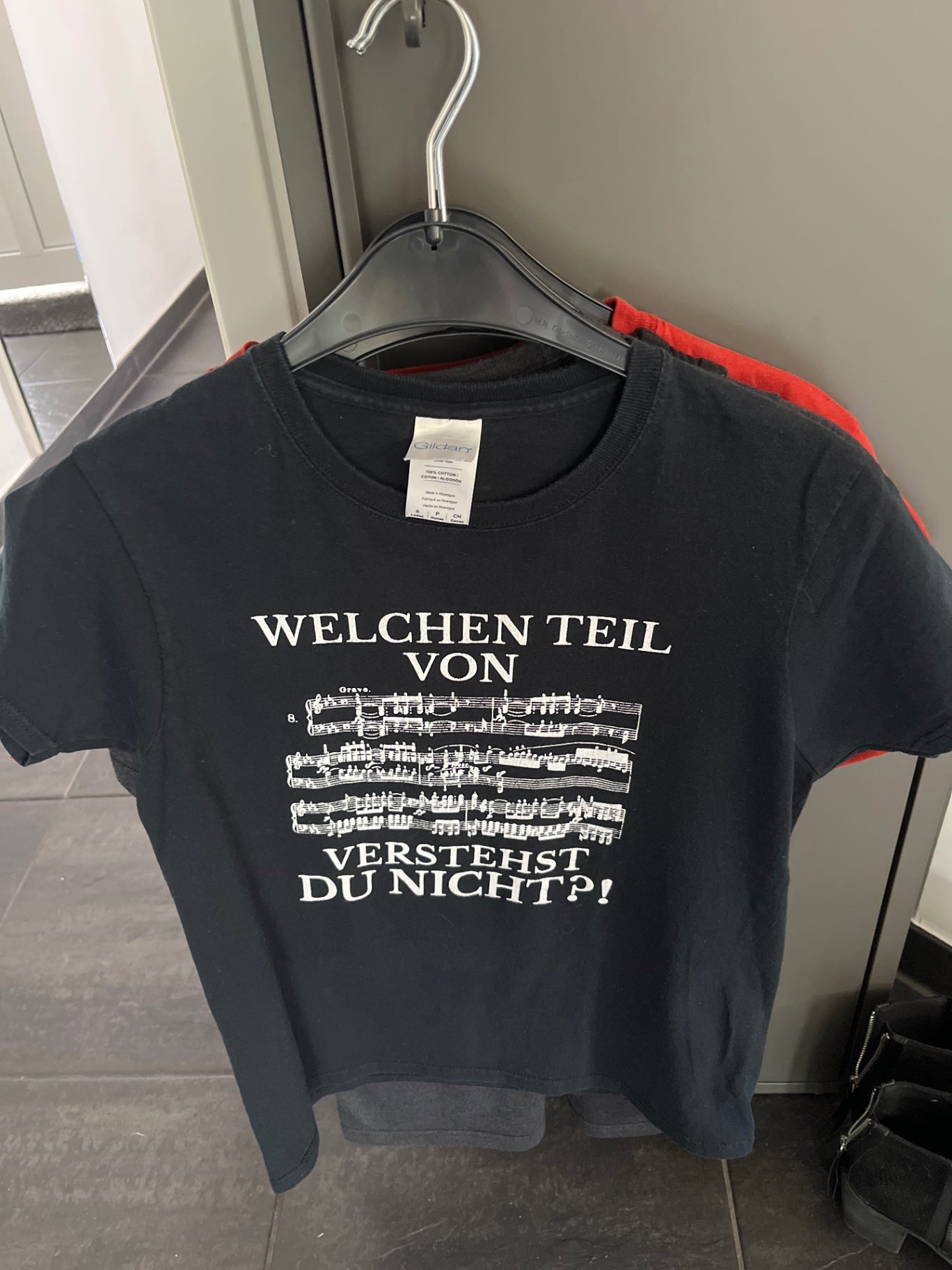 Gildan T-Shirt Schwarz, Aufdruck