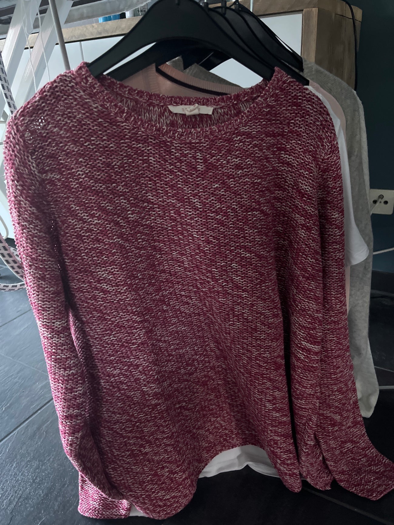Esprit Pullover Pink weiß meliert