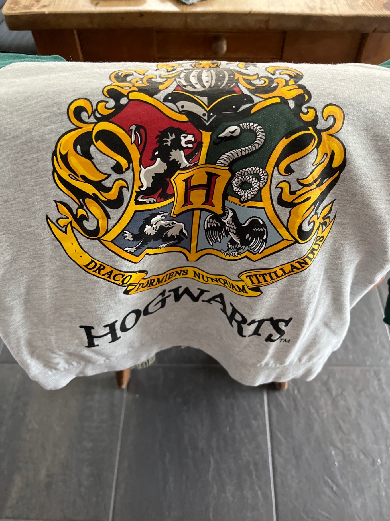 Hogwarts Sweatshirt Grau, grün