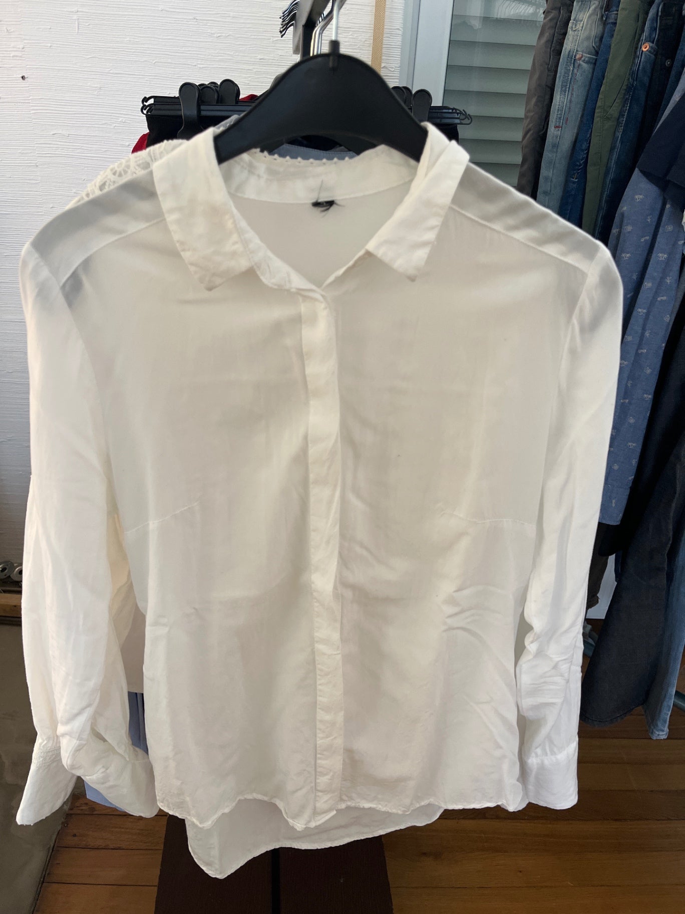 Unbekannt Bluse Weiß